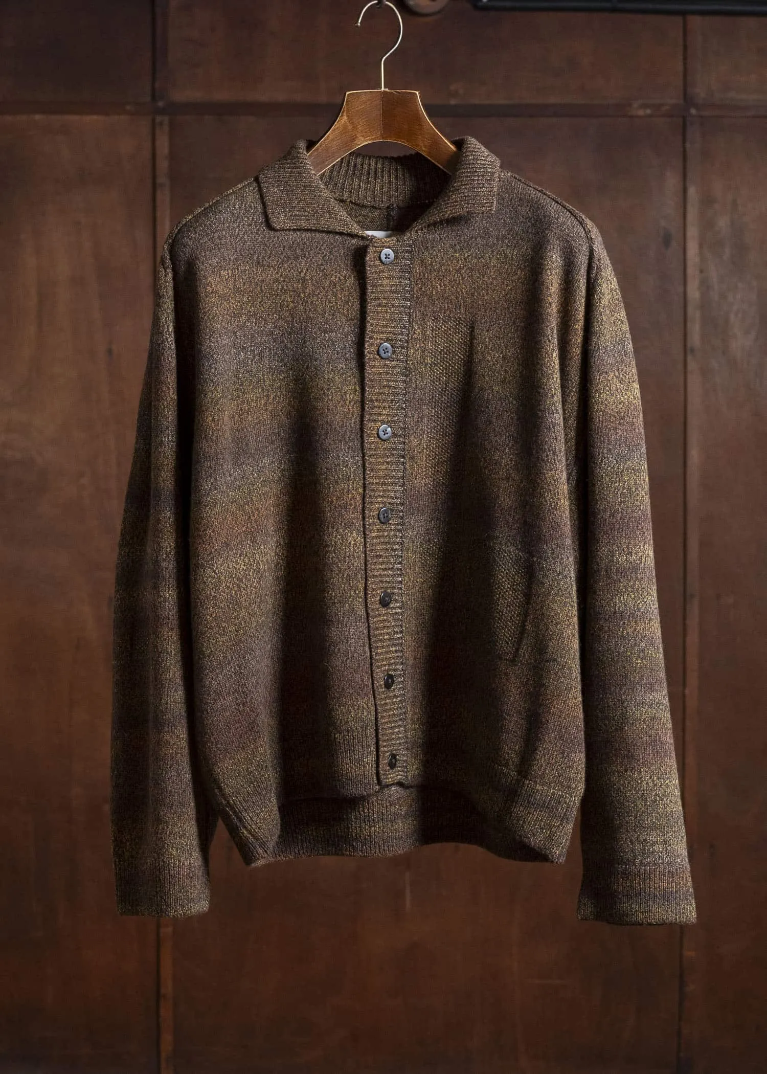 amachi. Gradation TOR Cardigan AY17K-4081 Red Brown sold by Amachi