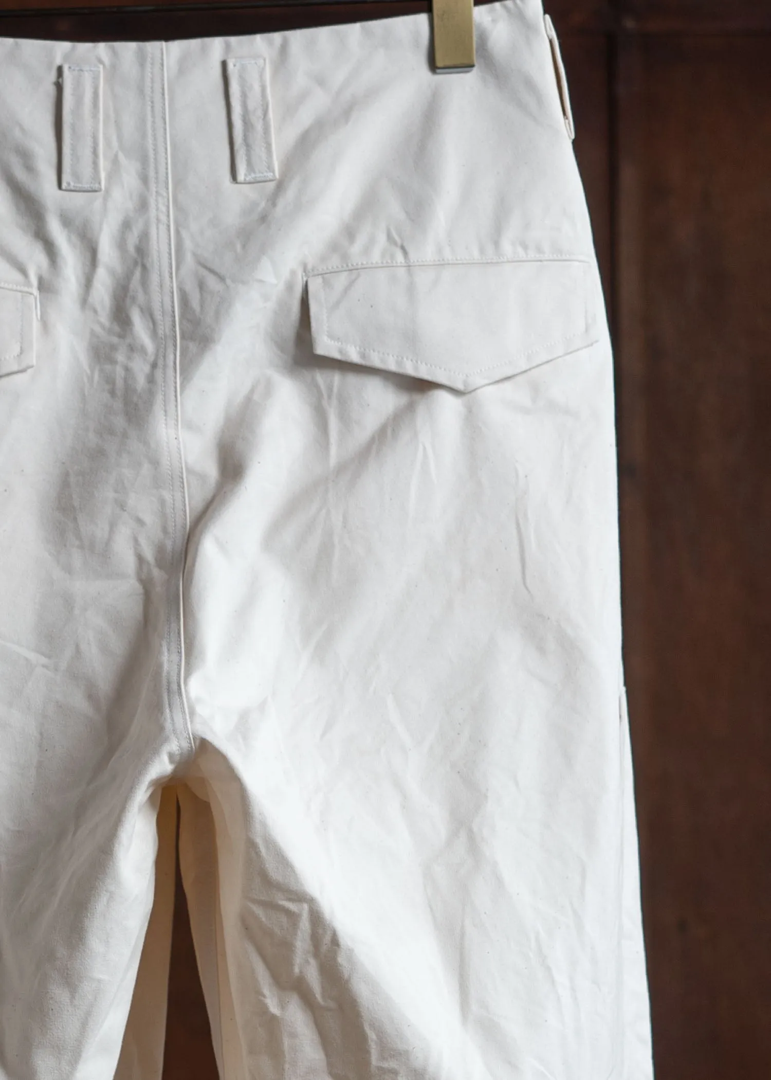 amachi. Double Knee Cargo Pants -Heavy Weight Off White AY00-6-5-Off White sold by Amachi product image thumbnail 5