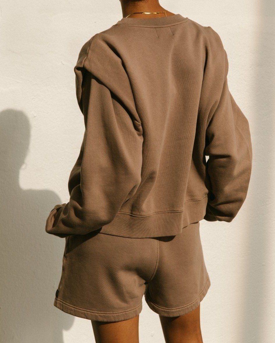 Doppio Sweatshirt Nutmeg Brown sold by Alohas product image thumbnail 2