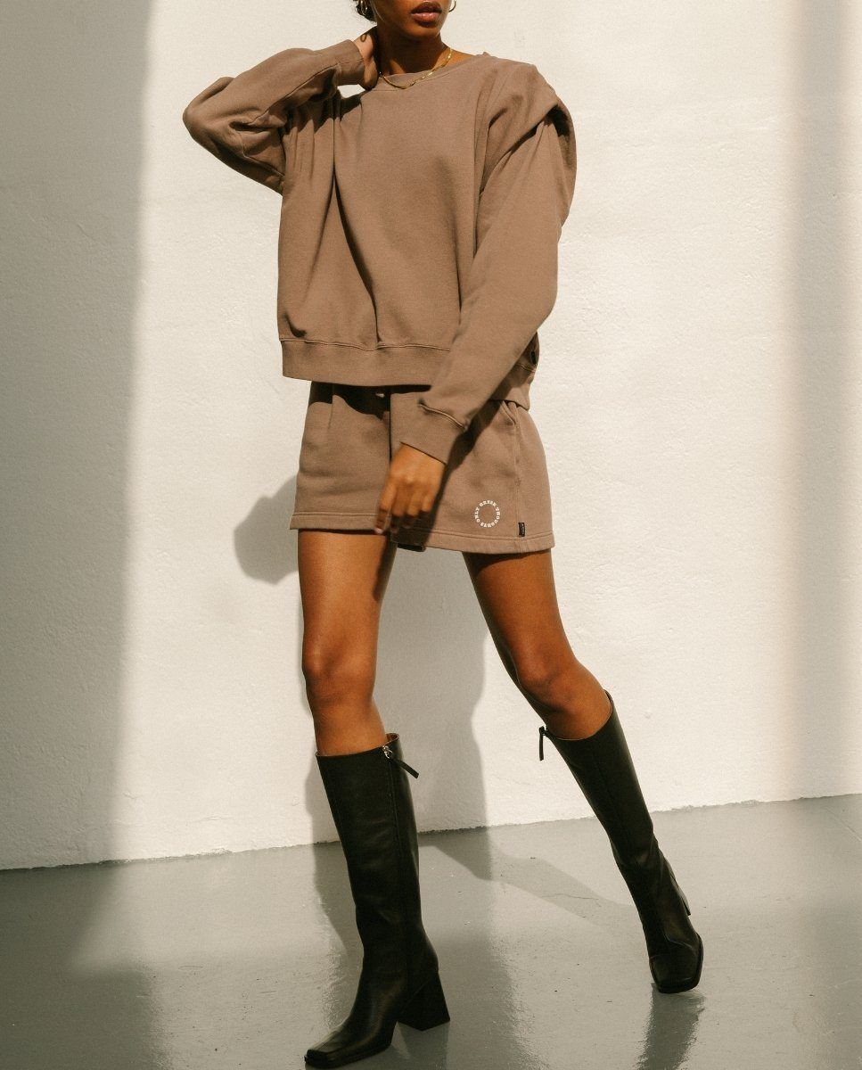 Doppio Sweatshirt Nutmeg Brown sold by Alohas product image thumbnail 4