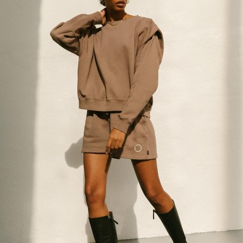 Doppio Sweatshirt Nutmeg Brown sold by Alohas product image thumbnail 3