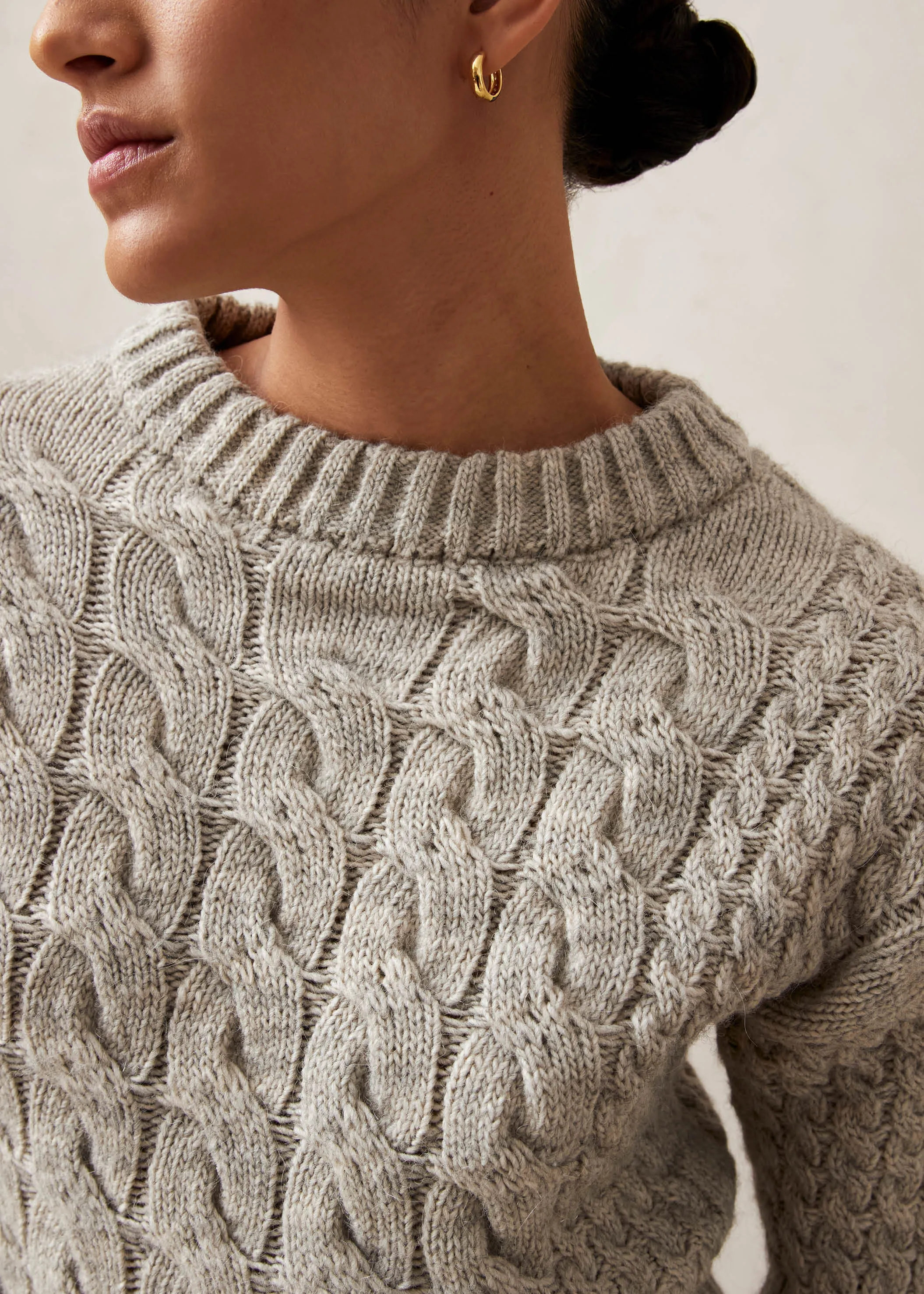 Blossom Gray Tricot Sweater sold by Alohas product image thumbnail 5