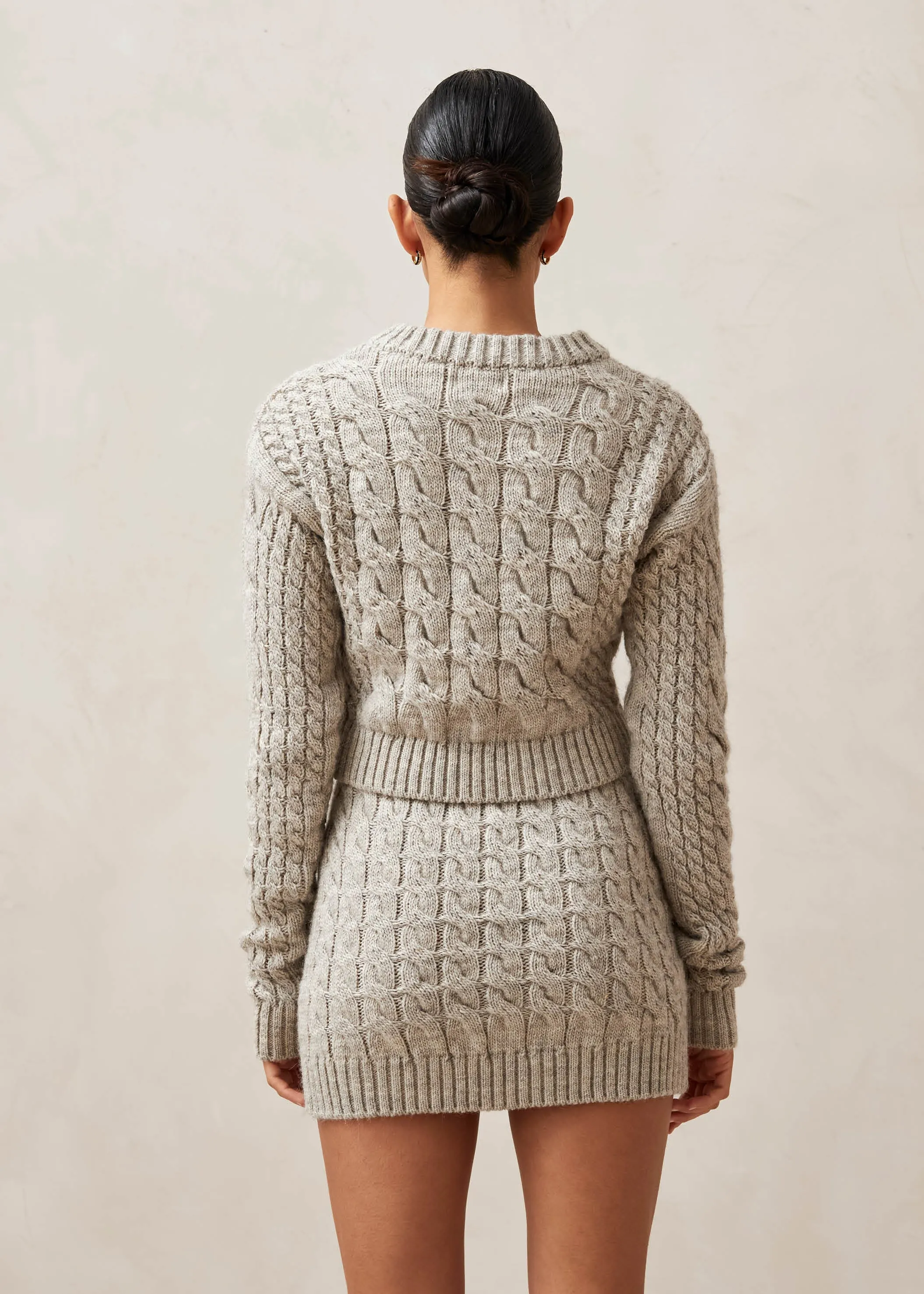 Blossom Gray Tricot Sweater sold by Alohas product image thumbnail 4