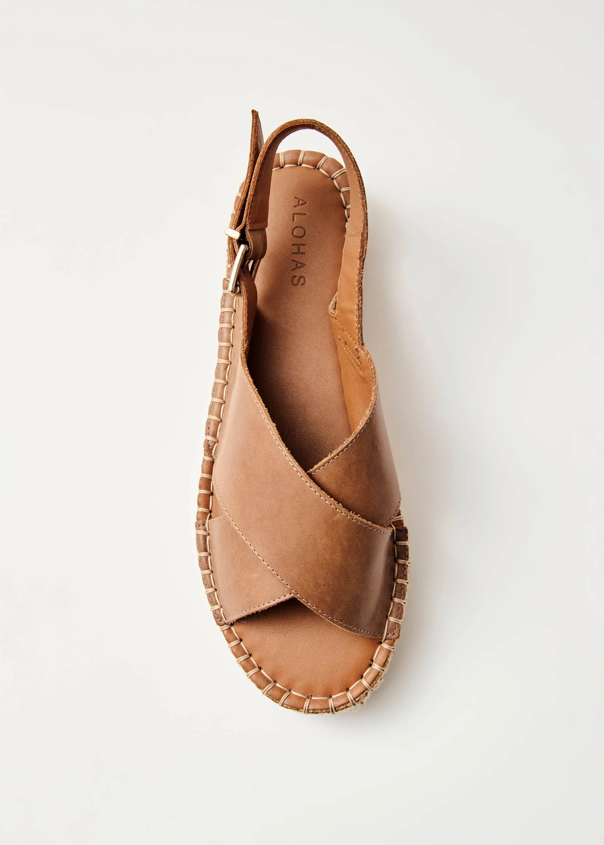 Crossed Camel Leather Espadrilles sold by Alohas product image thumbnail 5