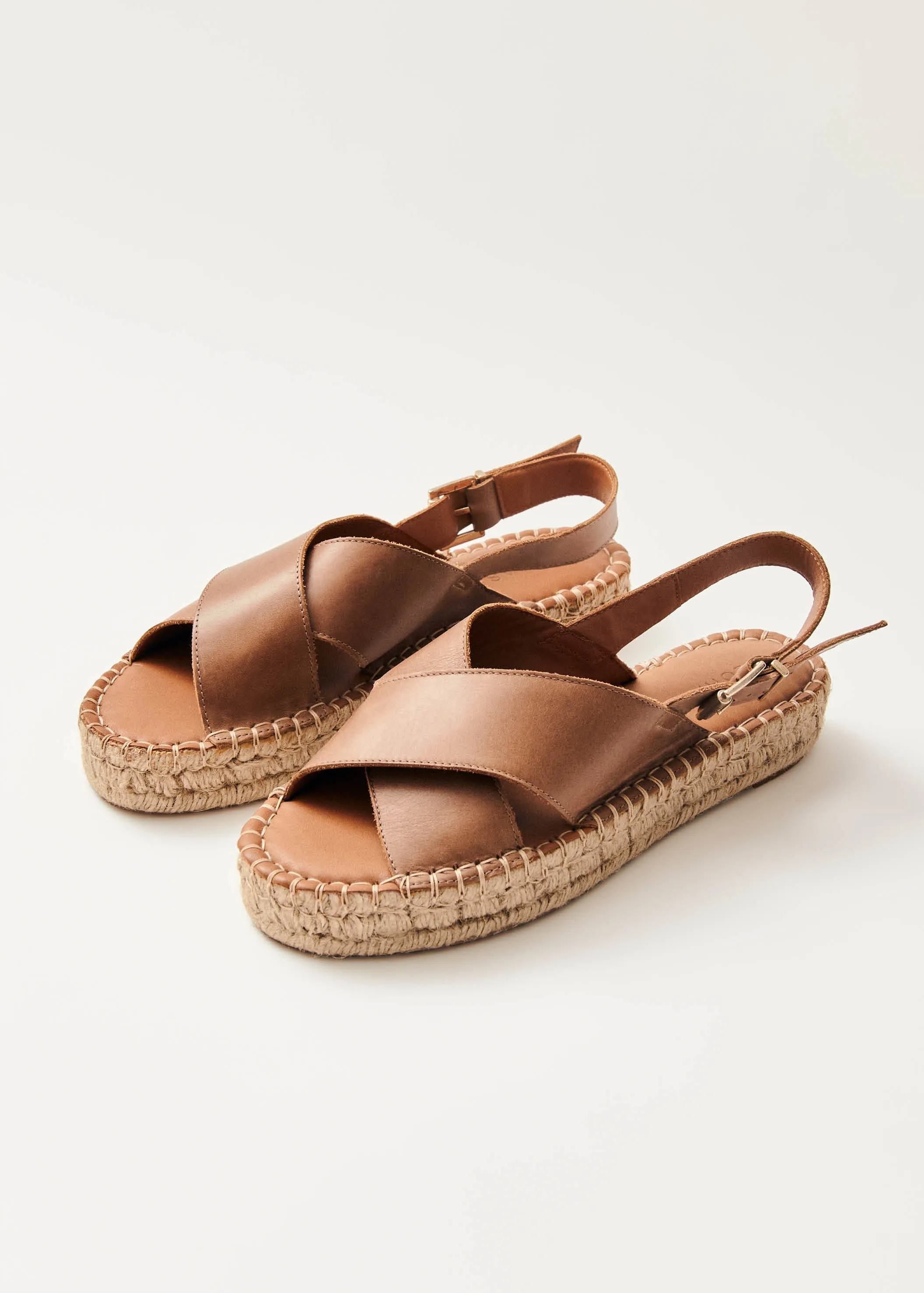 Crossed Camel Leather Espadrilles sold by Alohas product image thumbnail 2