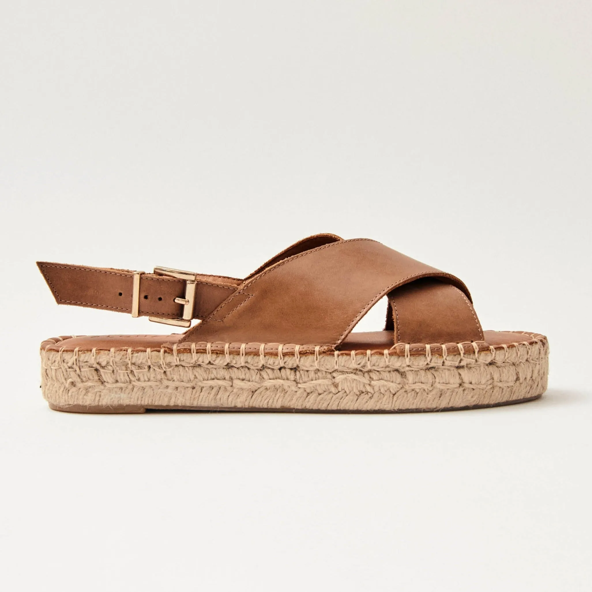 Crossed Camel Leather Espadrilles sold by Alohas product image thumbnail 3