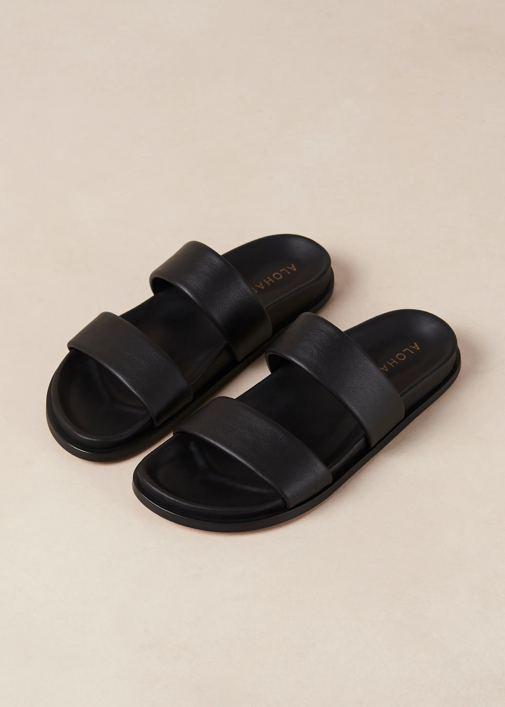 Calypso Black Leather Sandals sold by Alohas product image thumbnail 5