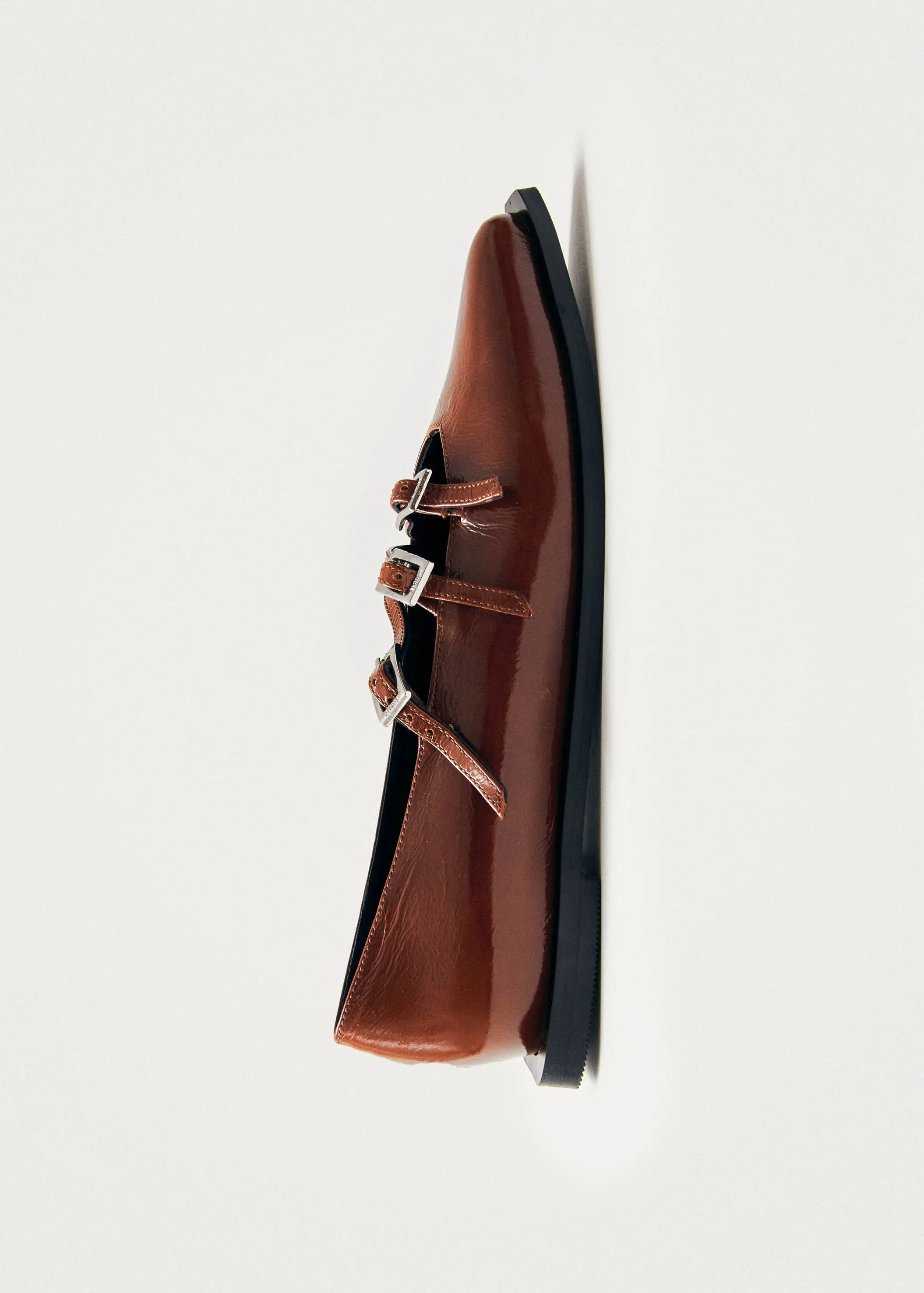 Jive Onix Brown Leather Ballet Flats sold by Alohas product image thumbnail 4
