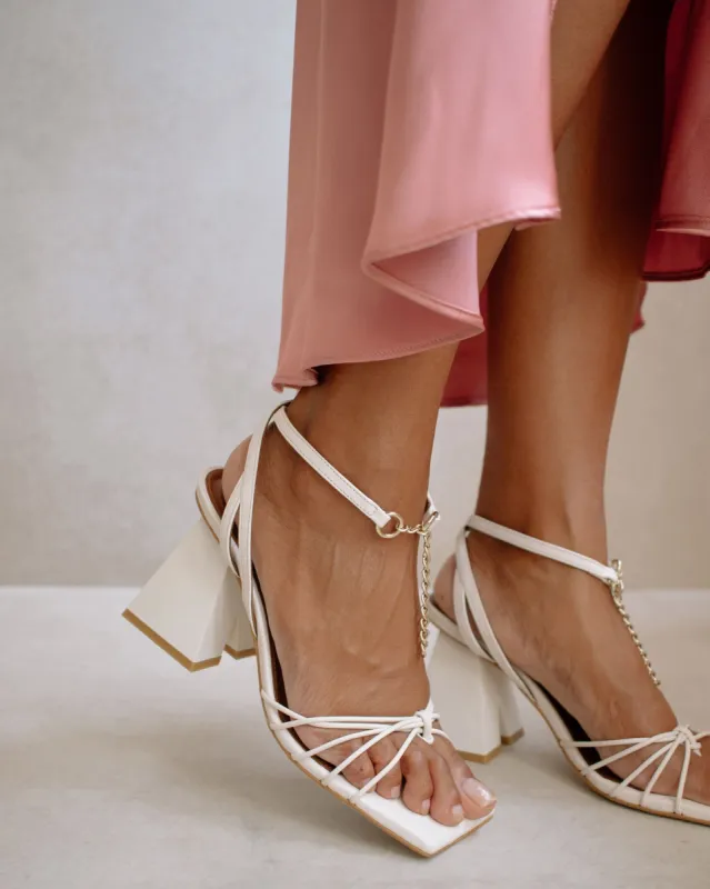 Cactus Cream Leather Sandals sold by Alohas