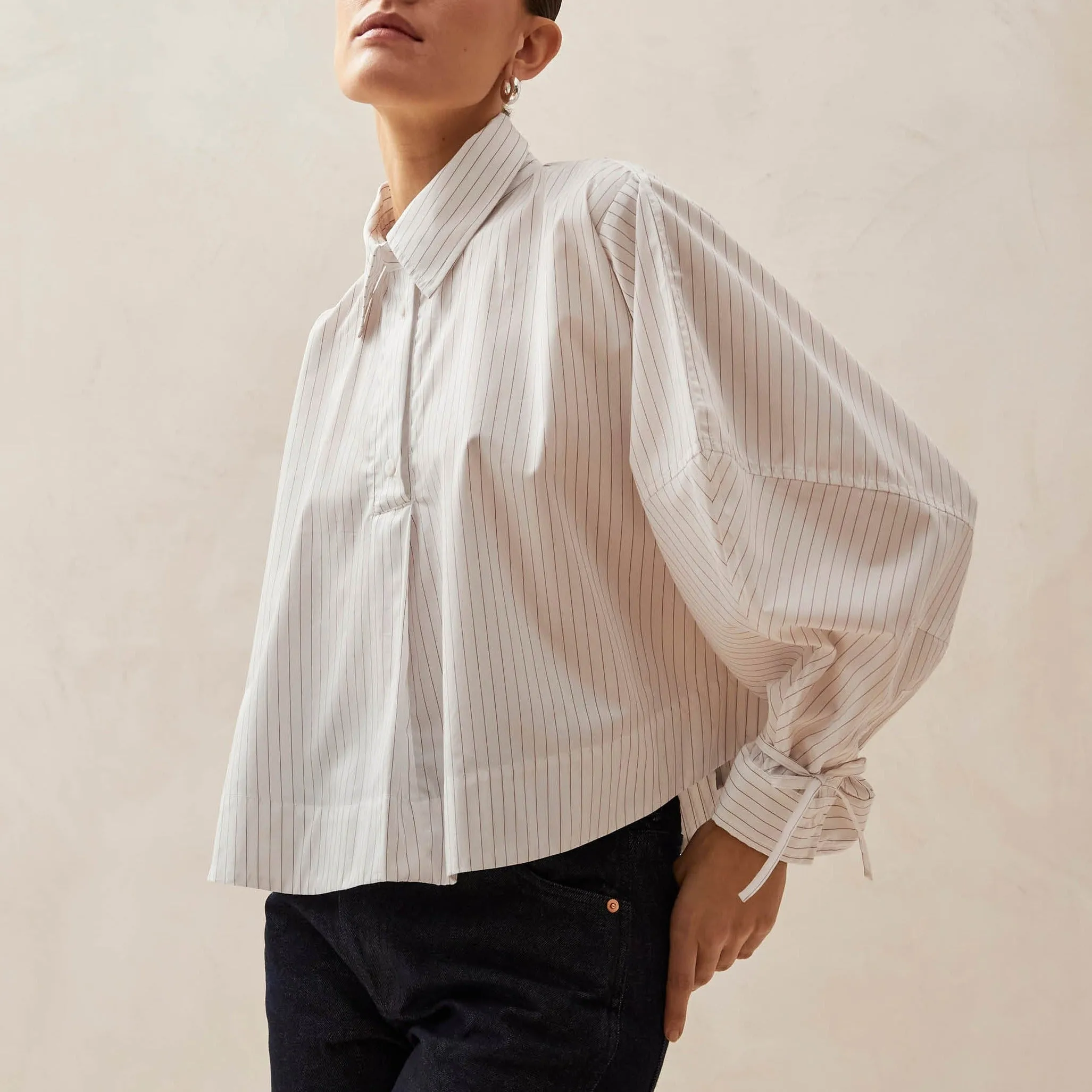 Adara Thin Red Stripes Shirt sold by Alohas product image thumbnail 3