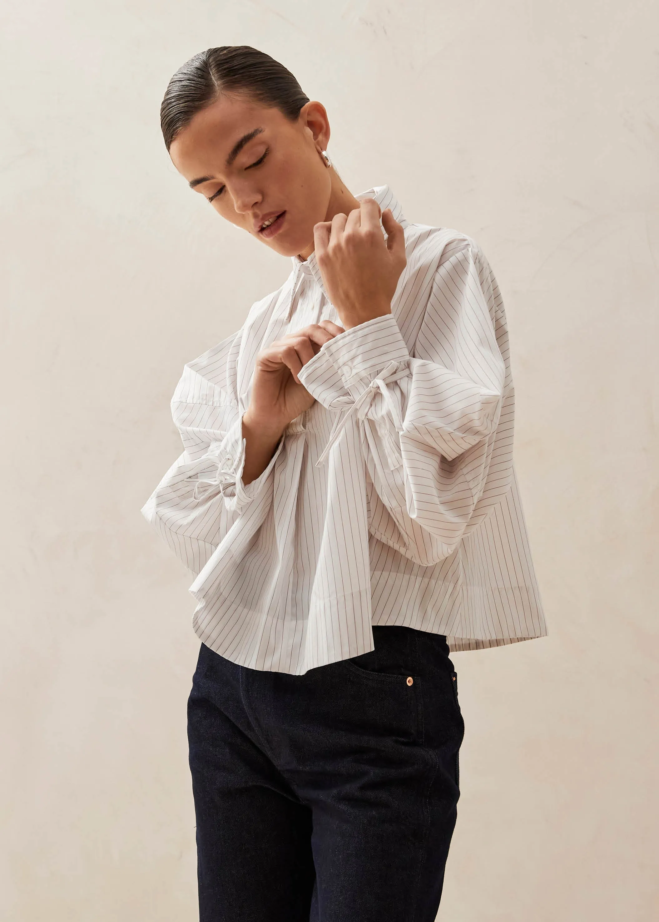 Adara Thin Red Stripes Shirt sold by Alohas product image thumbnail 5