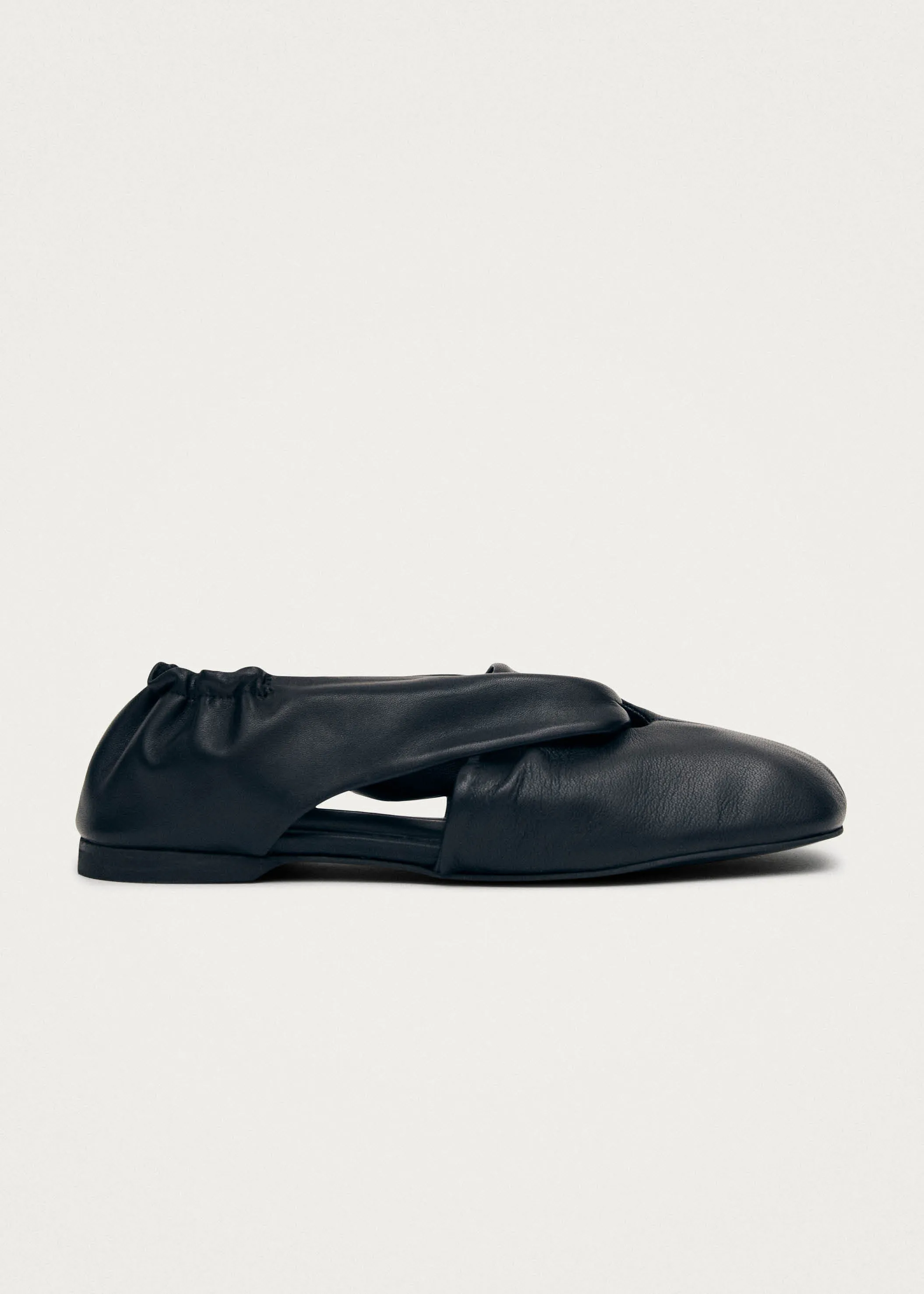 Alaula Black Leather Ballet Flats sold by Alohas