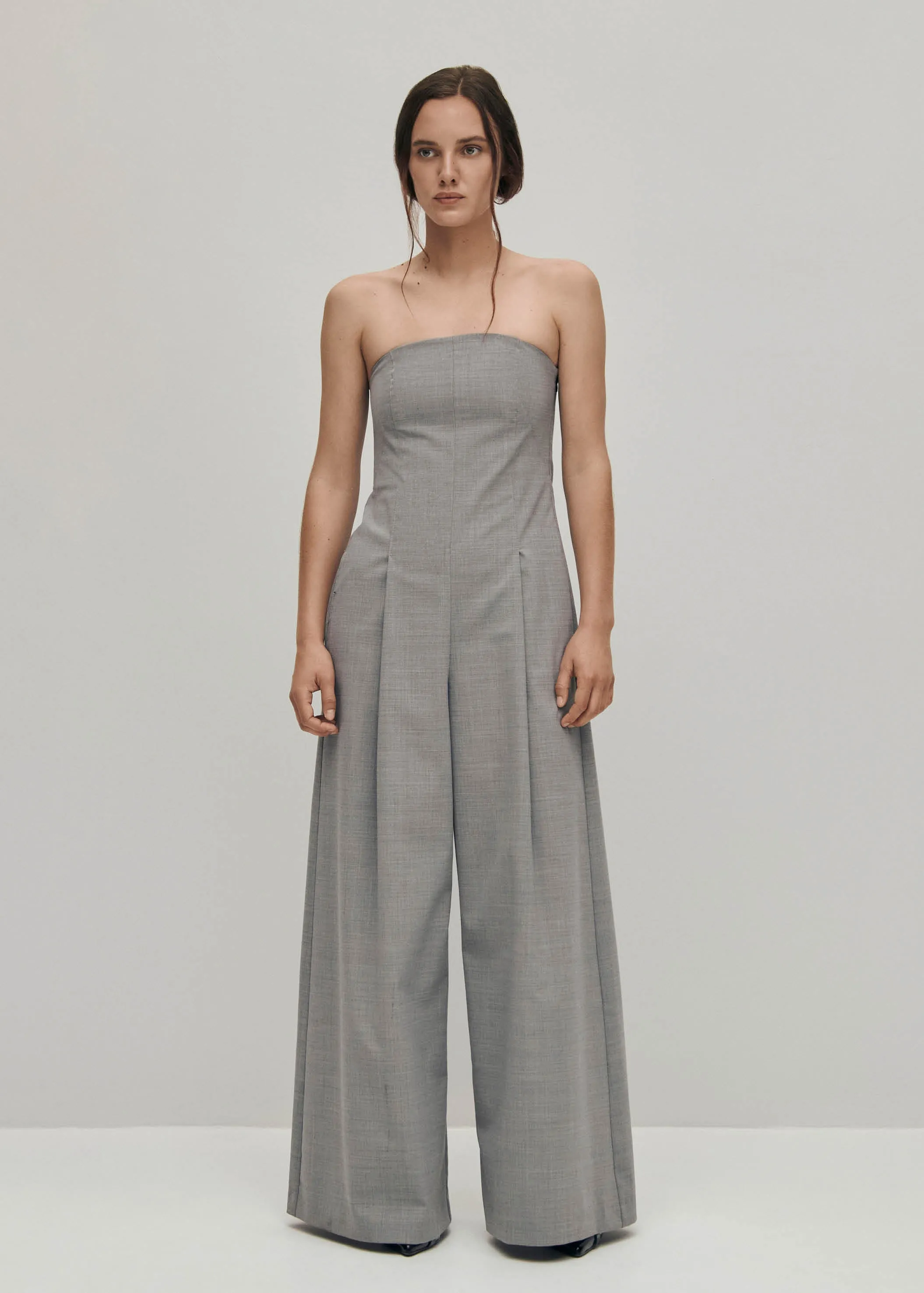 Elisa Grey Jumpsuit sold by Alohas