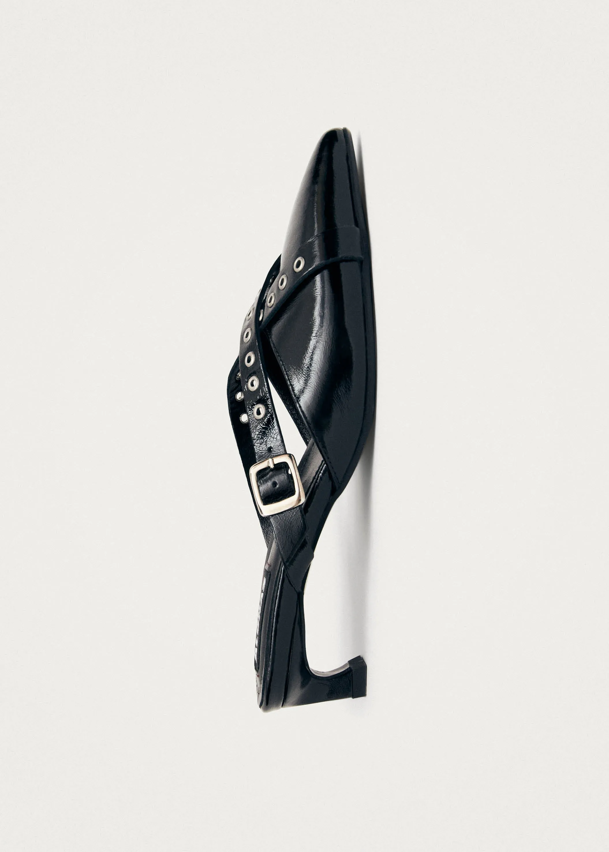 Zyra Onix Black Leather Mules sold by Alohas product image thumbnail 5