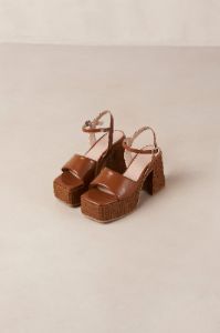 Jazzy Lucid Caramel Vegan Leather Sandals sold by Alohas