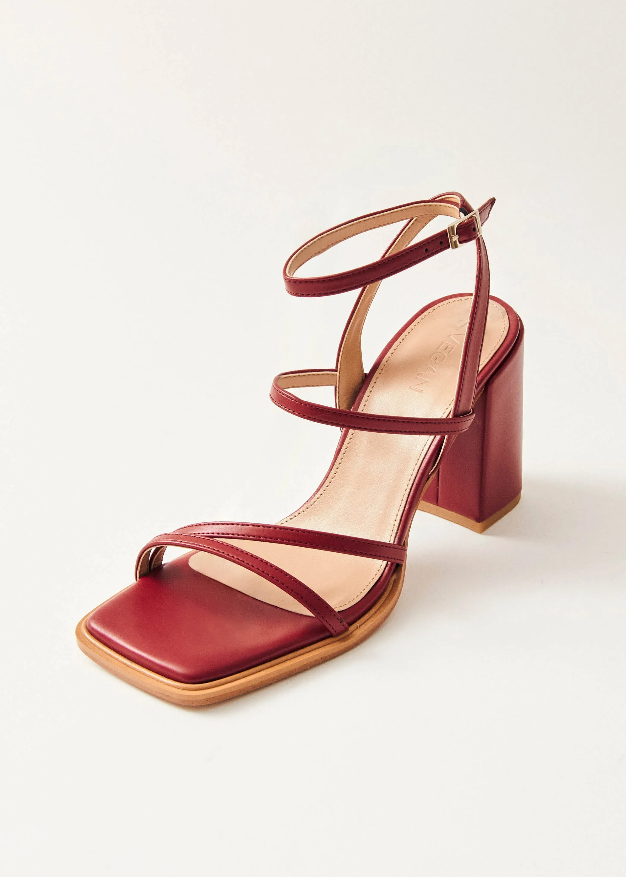 Alexa Red Vegan Leather Sandals sold by Alohas product image thumbnail 2
