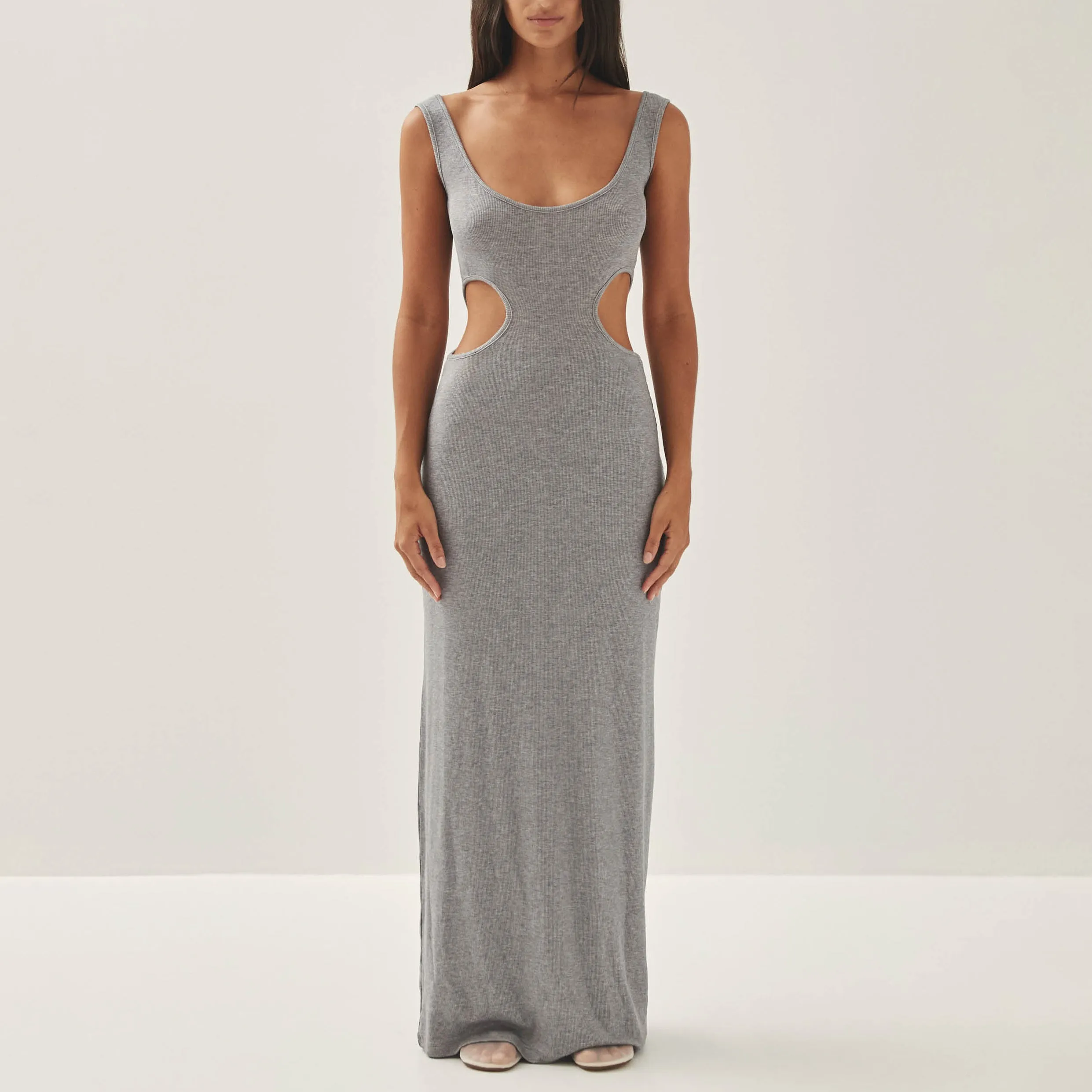 Magny Grey Melange Dress sold by Alohas product image thumbnail 3