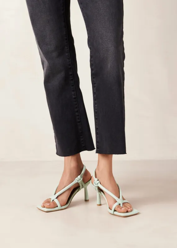 Sheila Lush Green Leather Sandals sold by Alohas