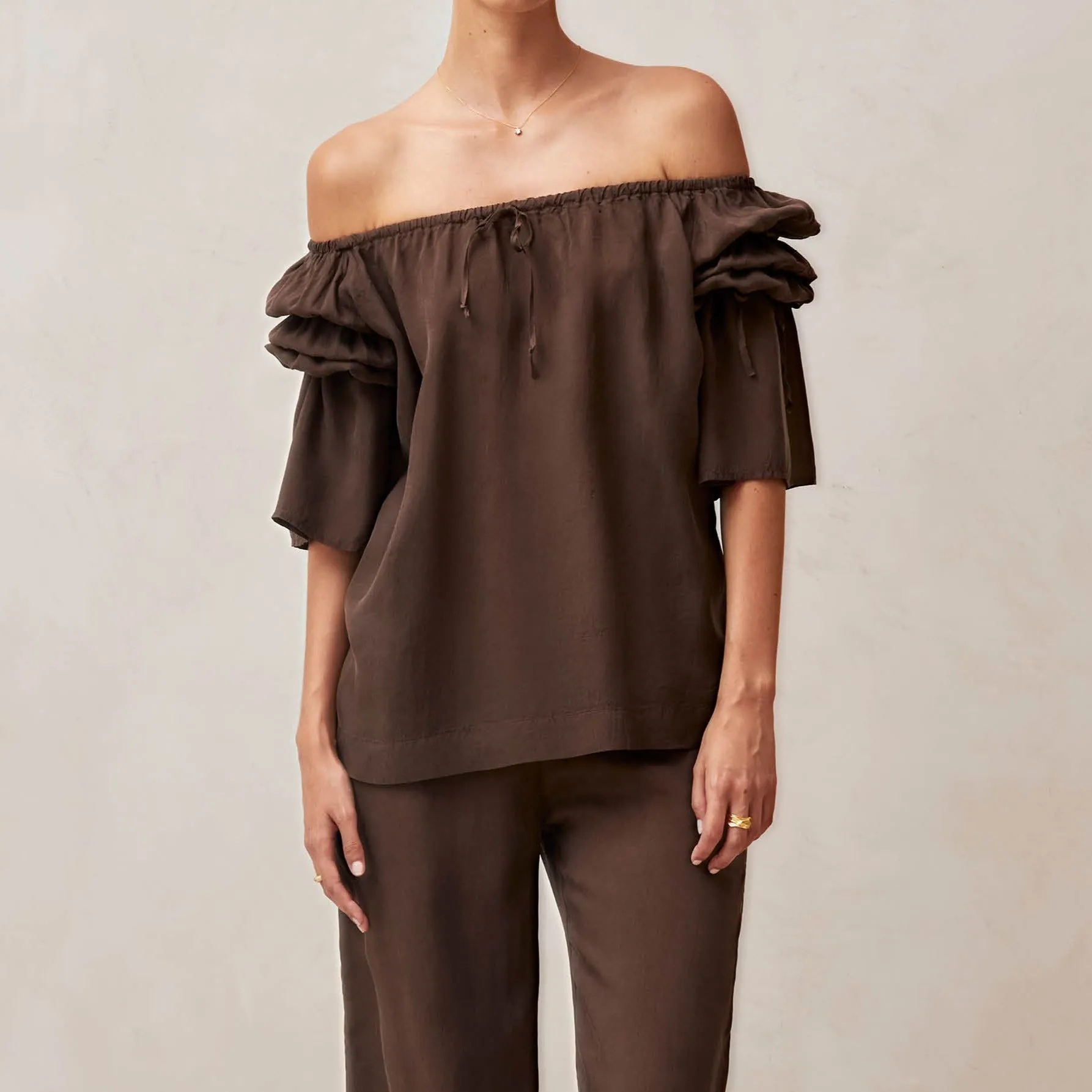 Mersea Brown Blouse sold by Alohas product image thumbnail 3