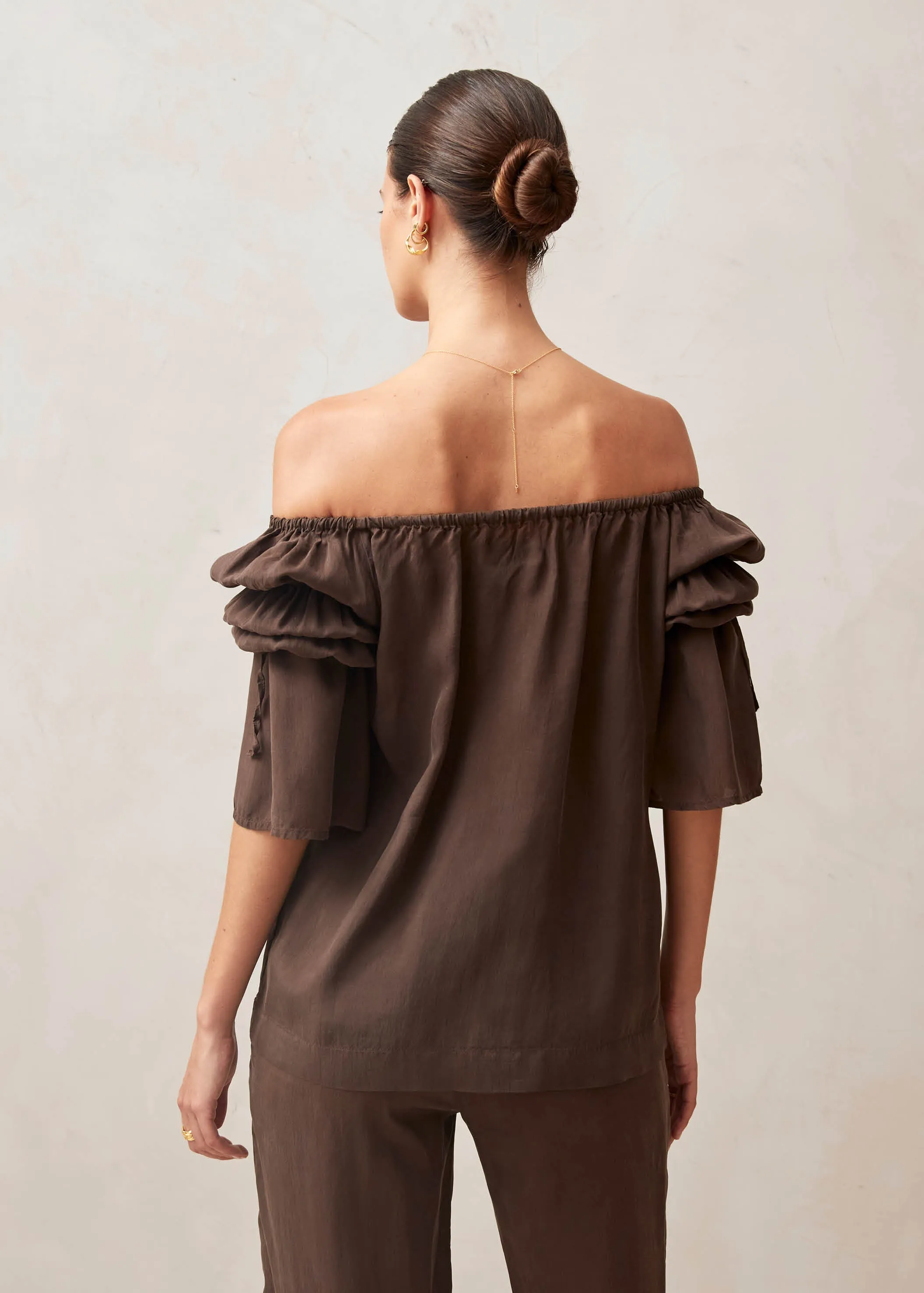 Mersea Brown Blouse sold by Alohas product image thumbnail 2