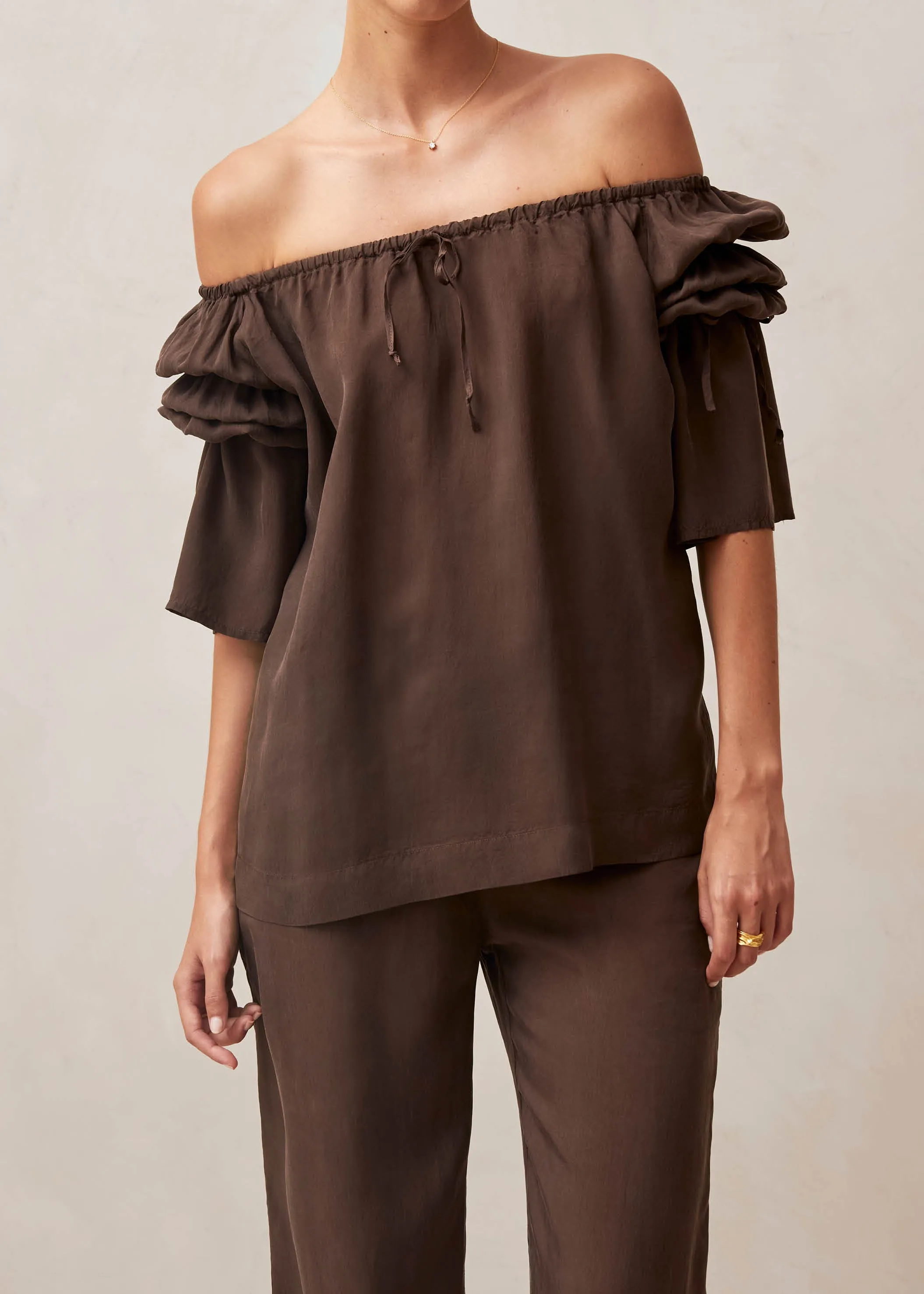 Mersea Brown Blouse sold by Alohas product image thumbnail 5