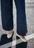 Oriana Cream Leather Ballet Flats sold by Alohas
