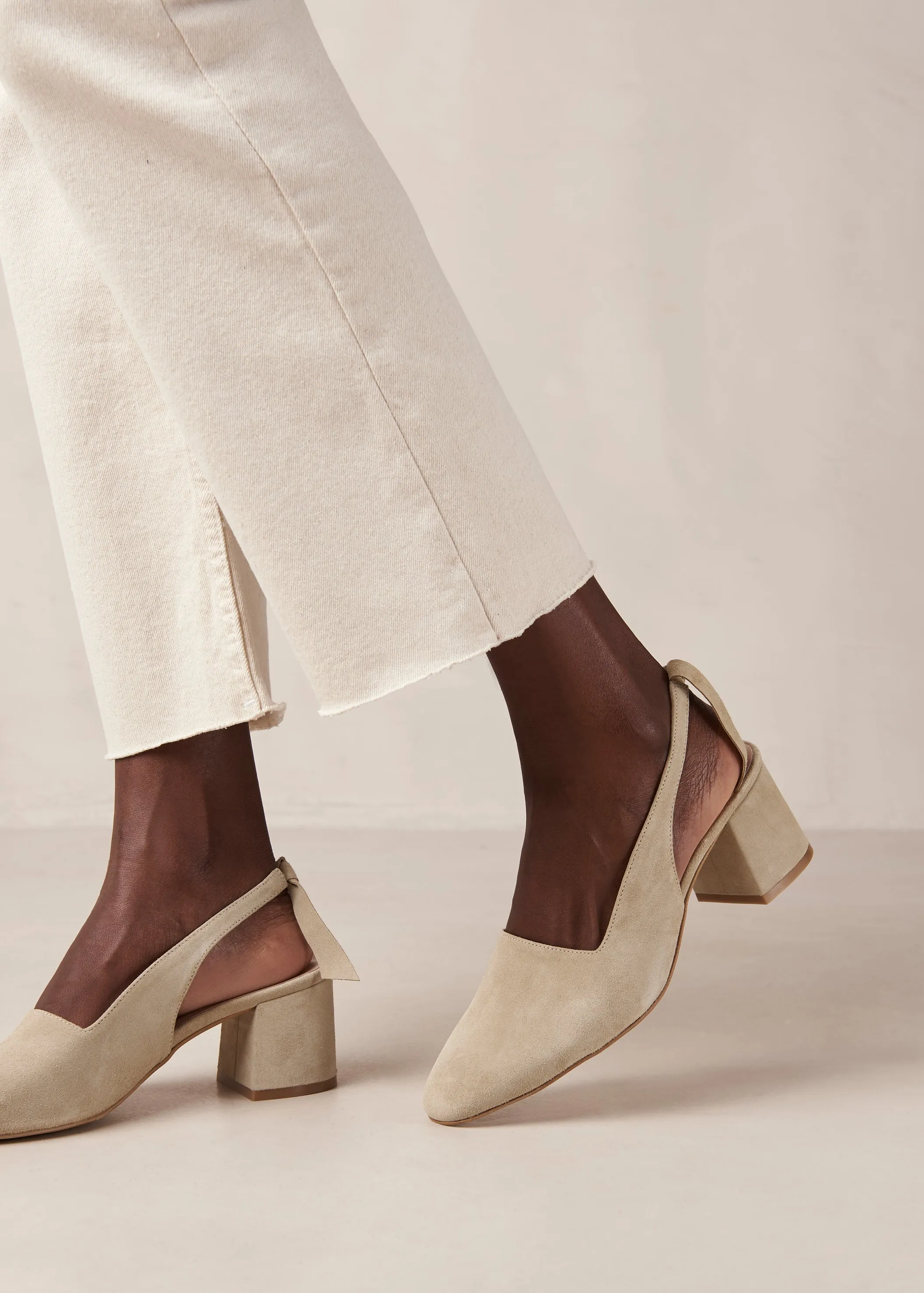 Charlotte Beige Leather Pumps sold by Alohas product image thumbnail 3