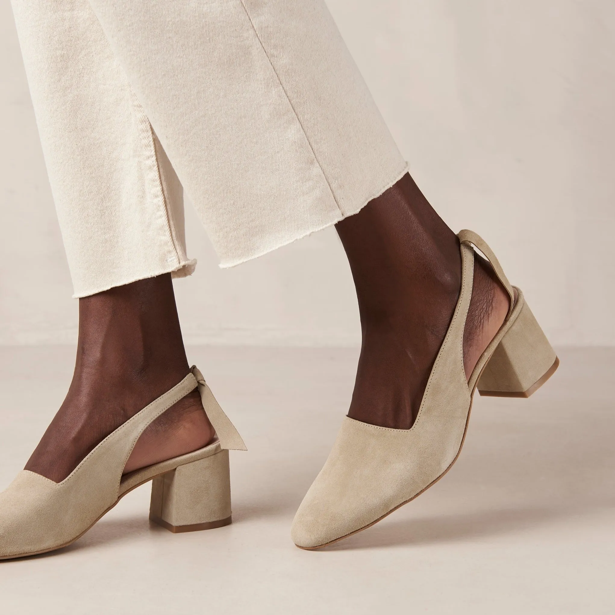 Charlotte Beige Leather Pumps sold by Alohas product image thumbnail 2