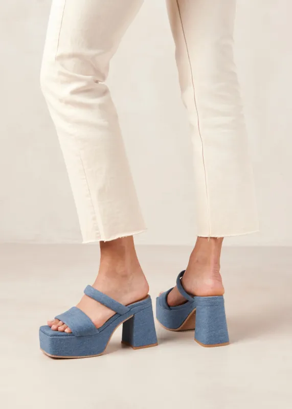 Viviana Denim Blue Denim Sandals sold by Alohas