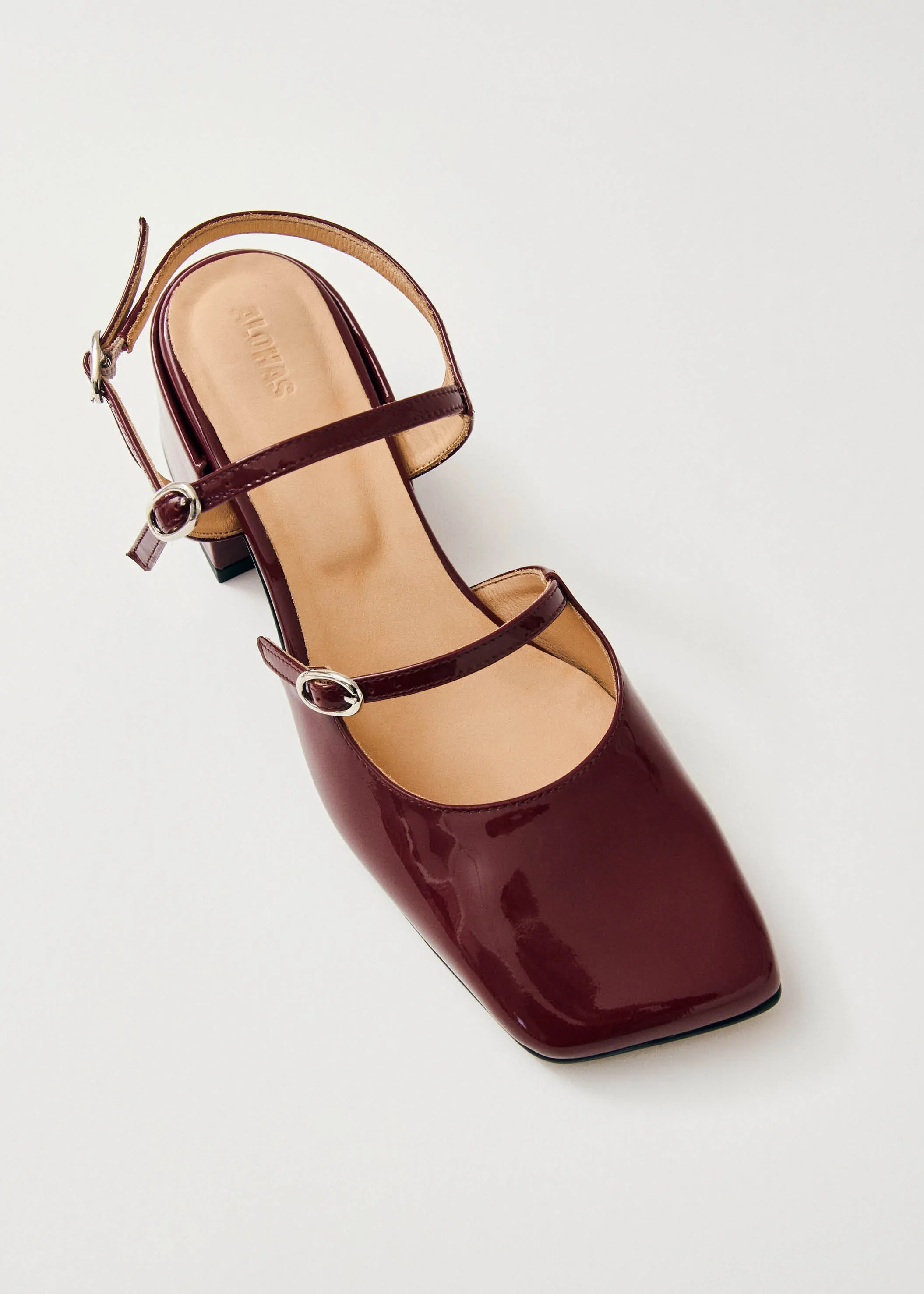 Withnee Onix Burgundy Leather Pumps sold by Alohas product image thumbnail 2