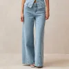 Magda Blue Denim Pants sold by Alohas