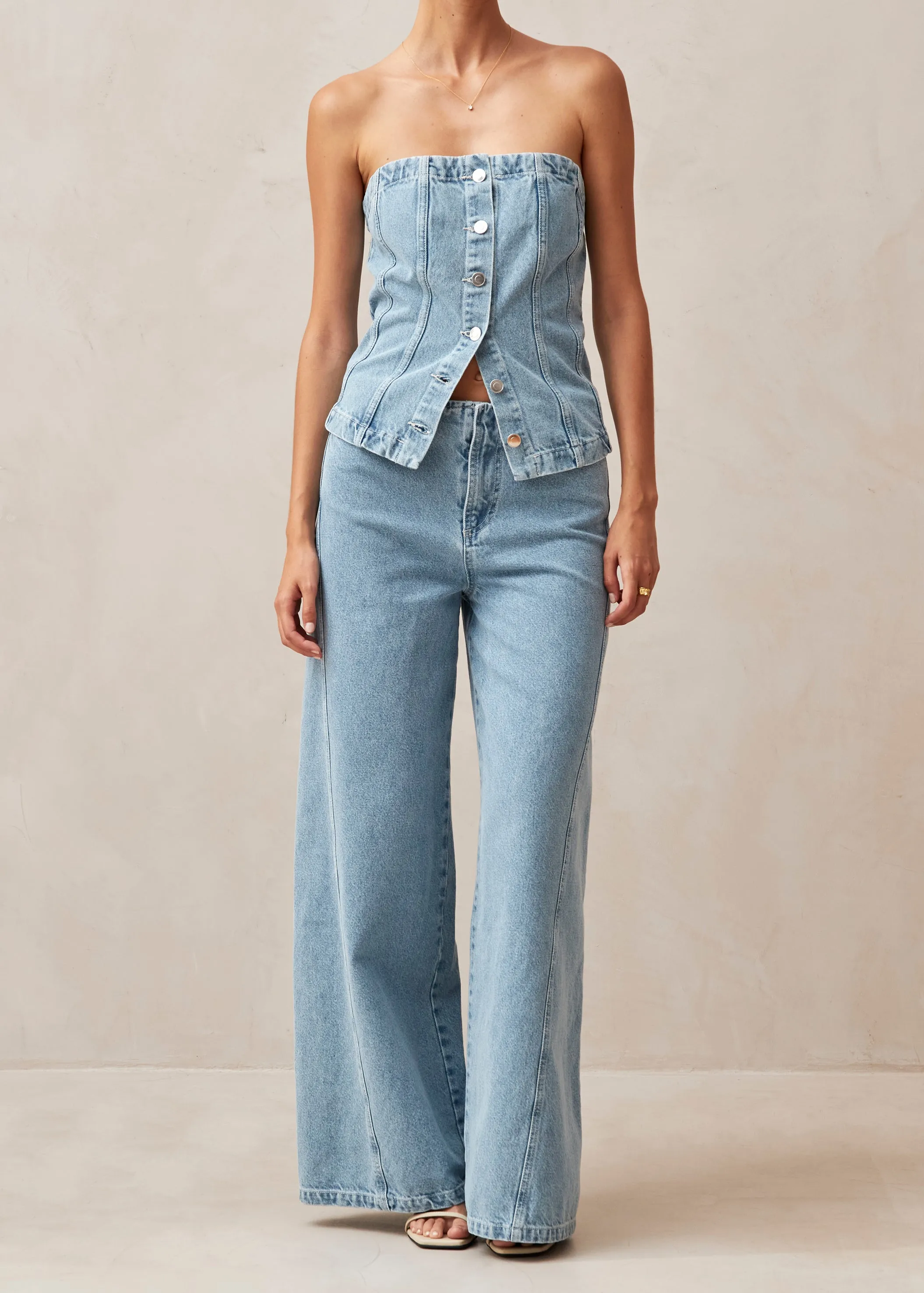 Magda Blue Denim Pants sold by Alohas product image thumbnail 3