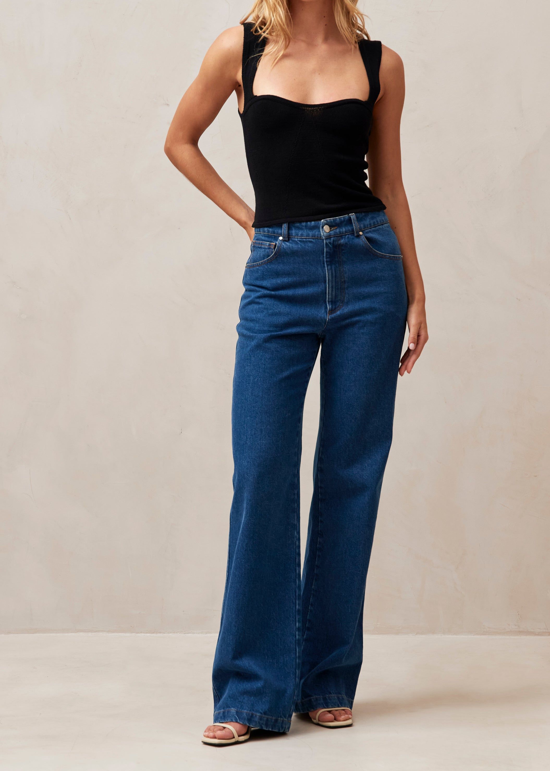 Pleasant Corset Knit Top Black sold by Alohas product image thumbnail 2