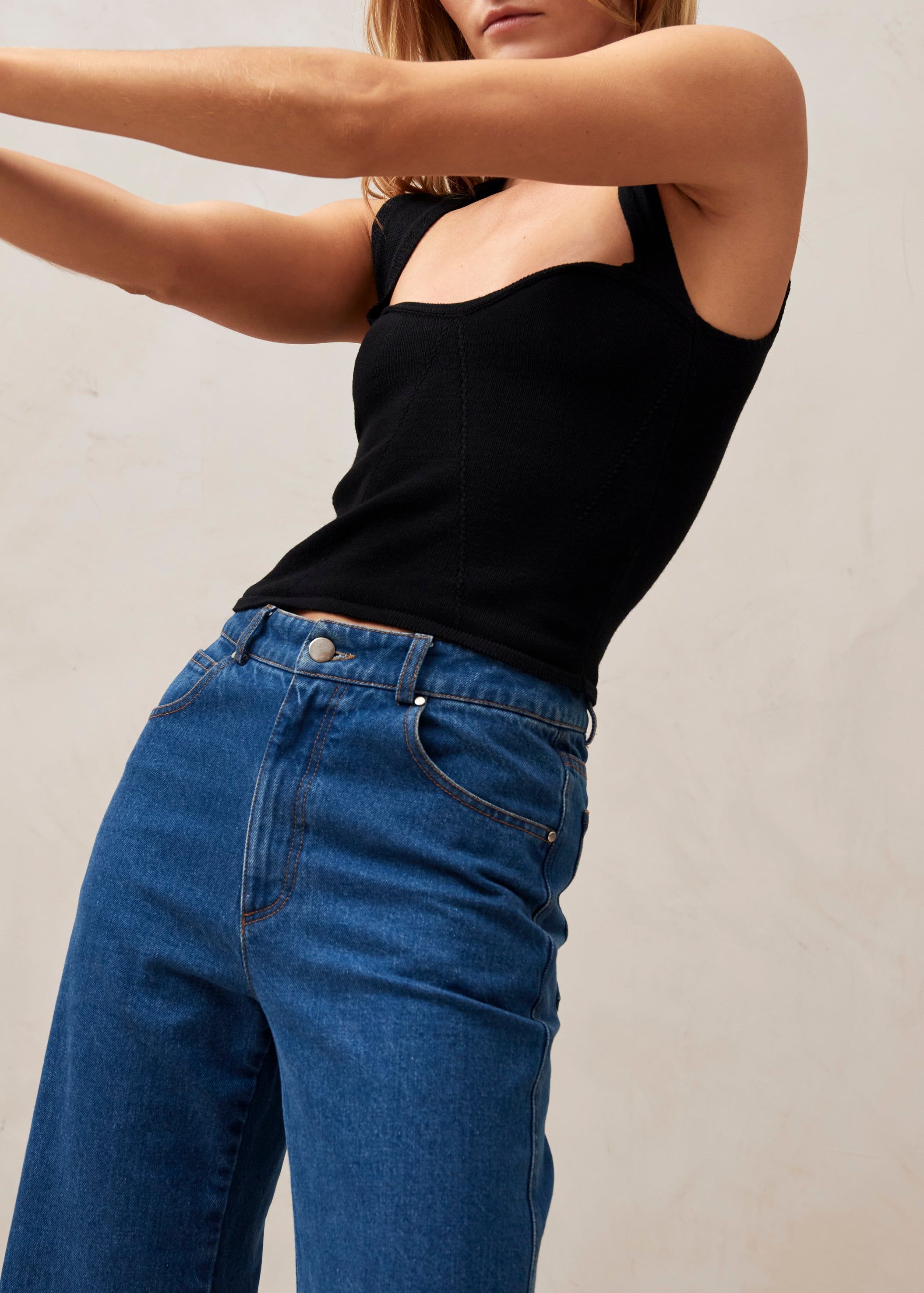 Pleasant Corset Knit Top Black sold by Alohas product image thumbnail 5