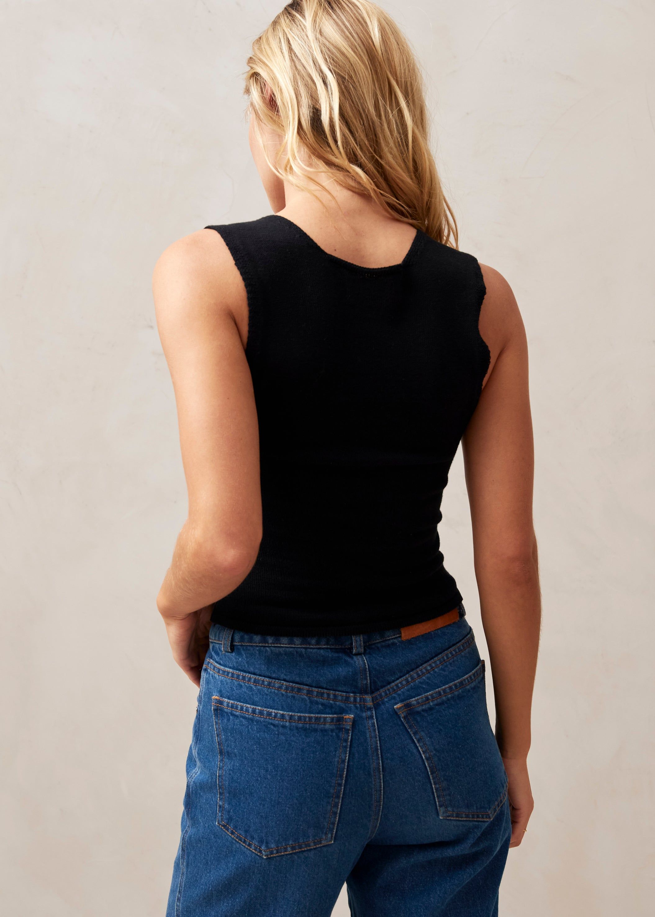 Pleasant Corset Knit Top Black sold by Alohas product image thumbnail 4
