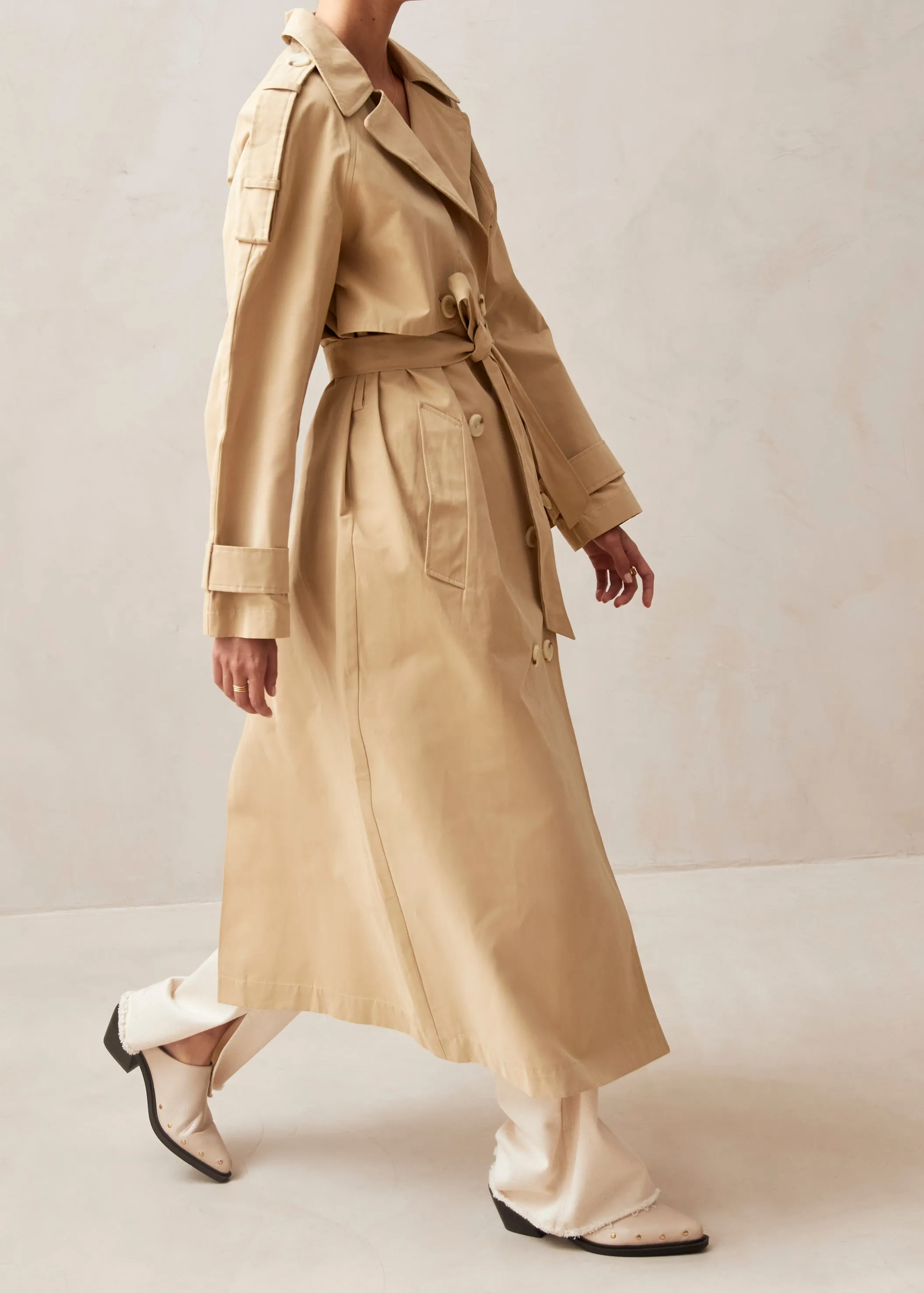 Rain Beige Trench Coat sold by Alohas product image thumbnail 5