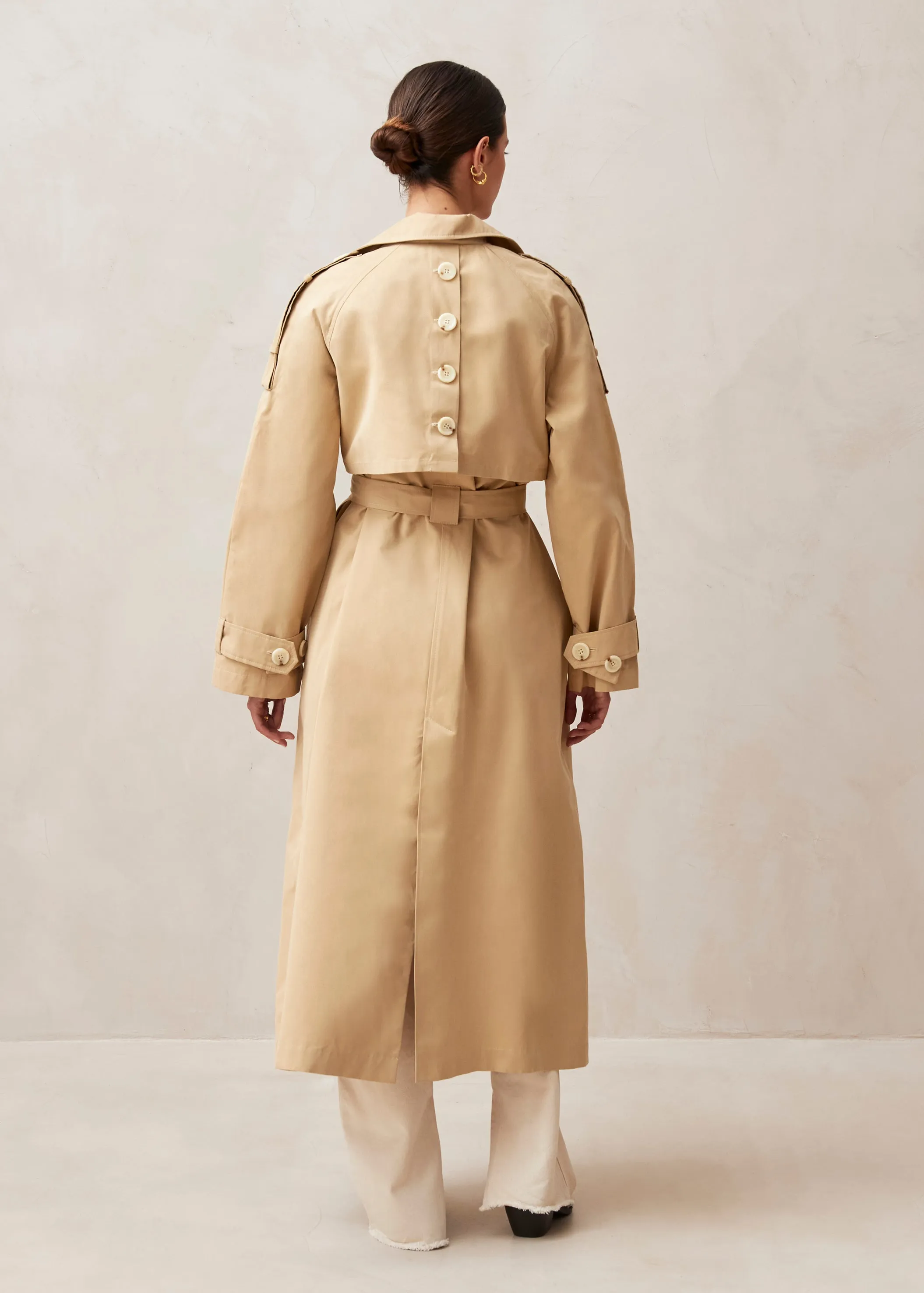 Rain Beige Trench Coat sold by Alohas product image thumbnail 4
