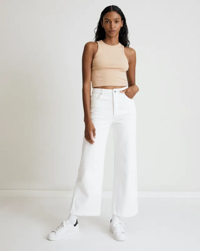 Piano Bright White Jeans sold by Alohas