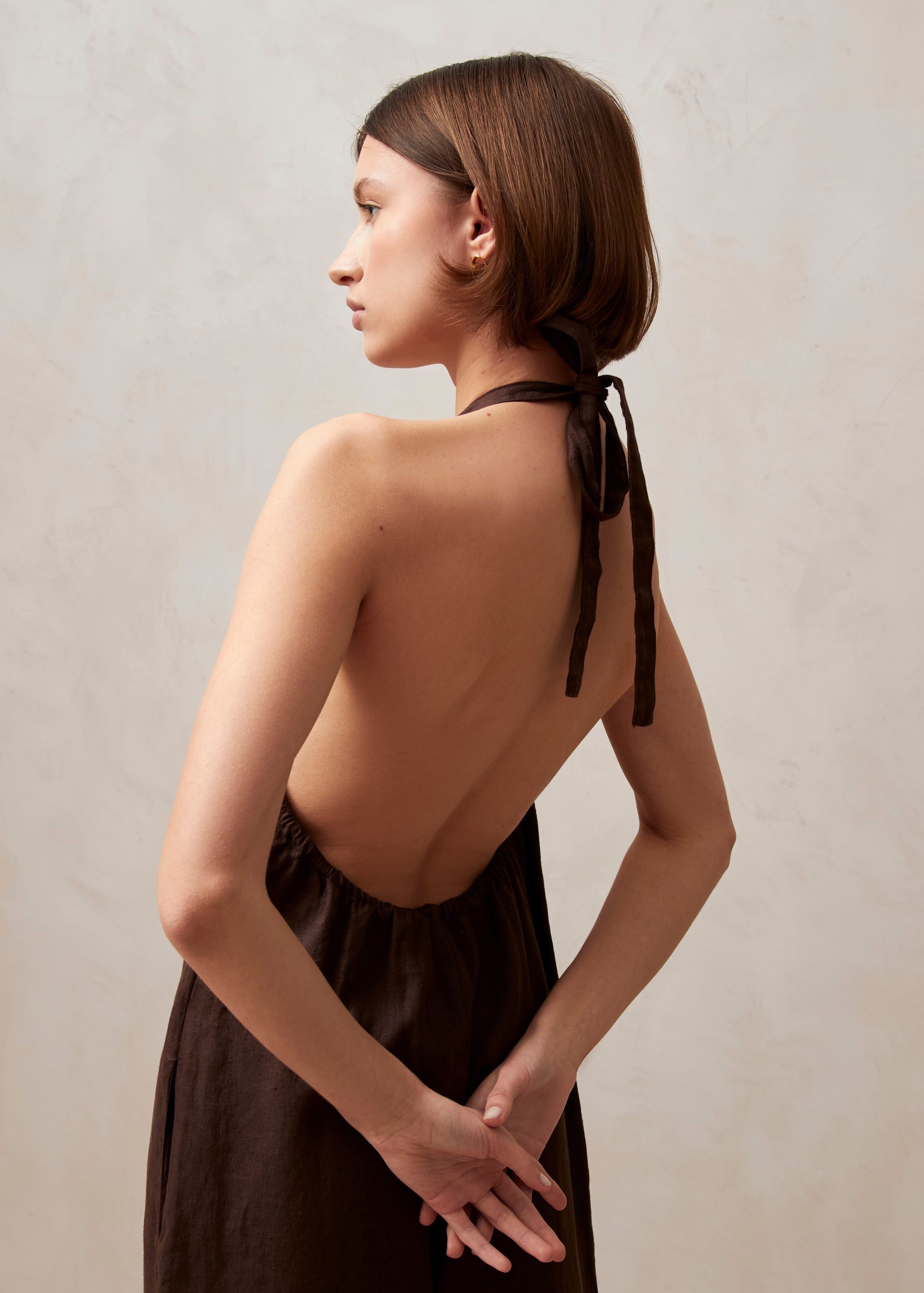 Yona Brown Jumpsuit sold by Alohas product image thumbnail 4