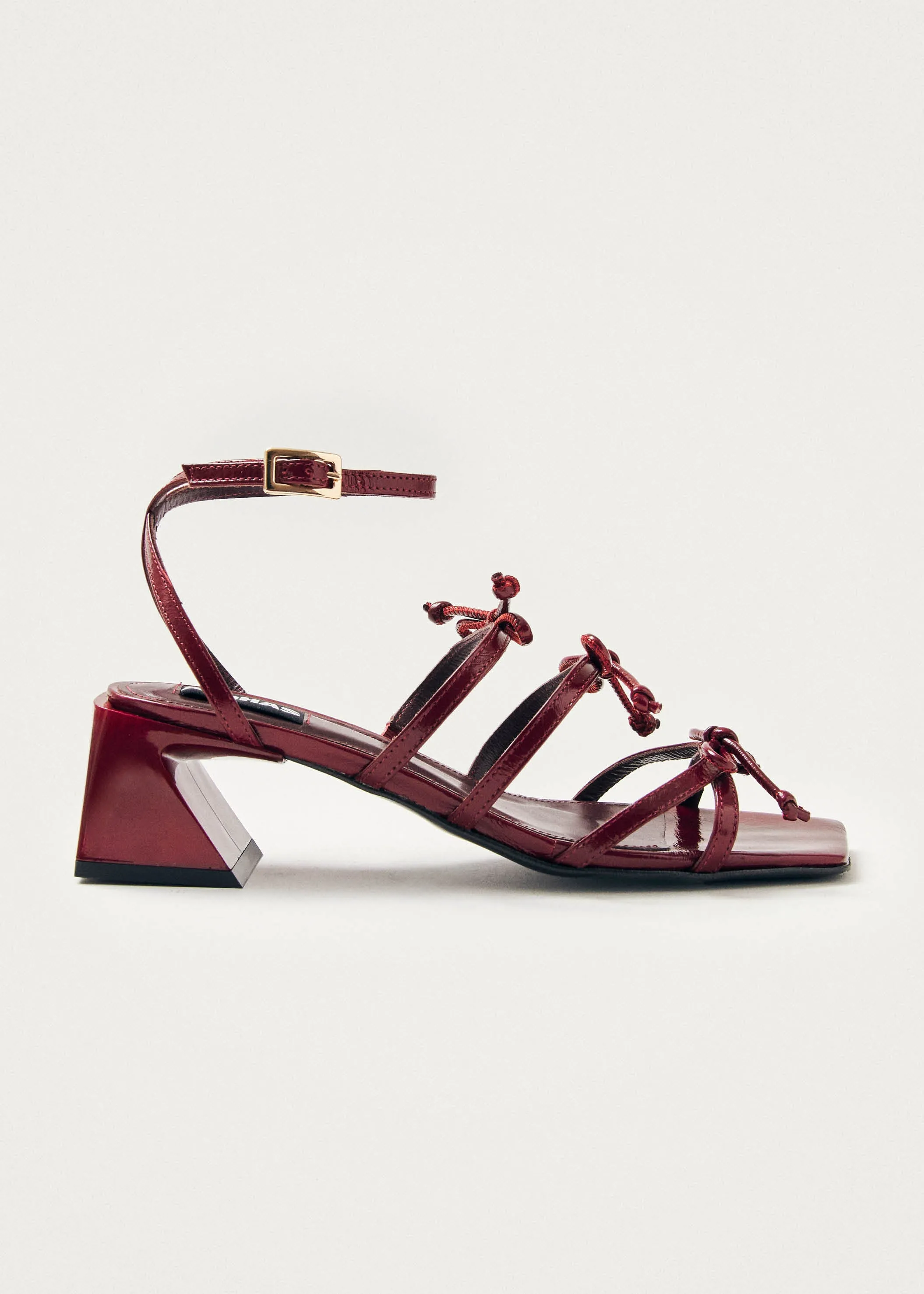 Luzelle Onix Burgundy Leather Sandals sold by Alohas