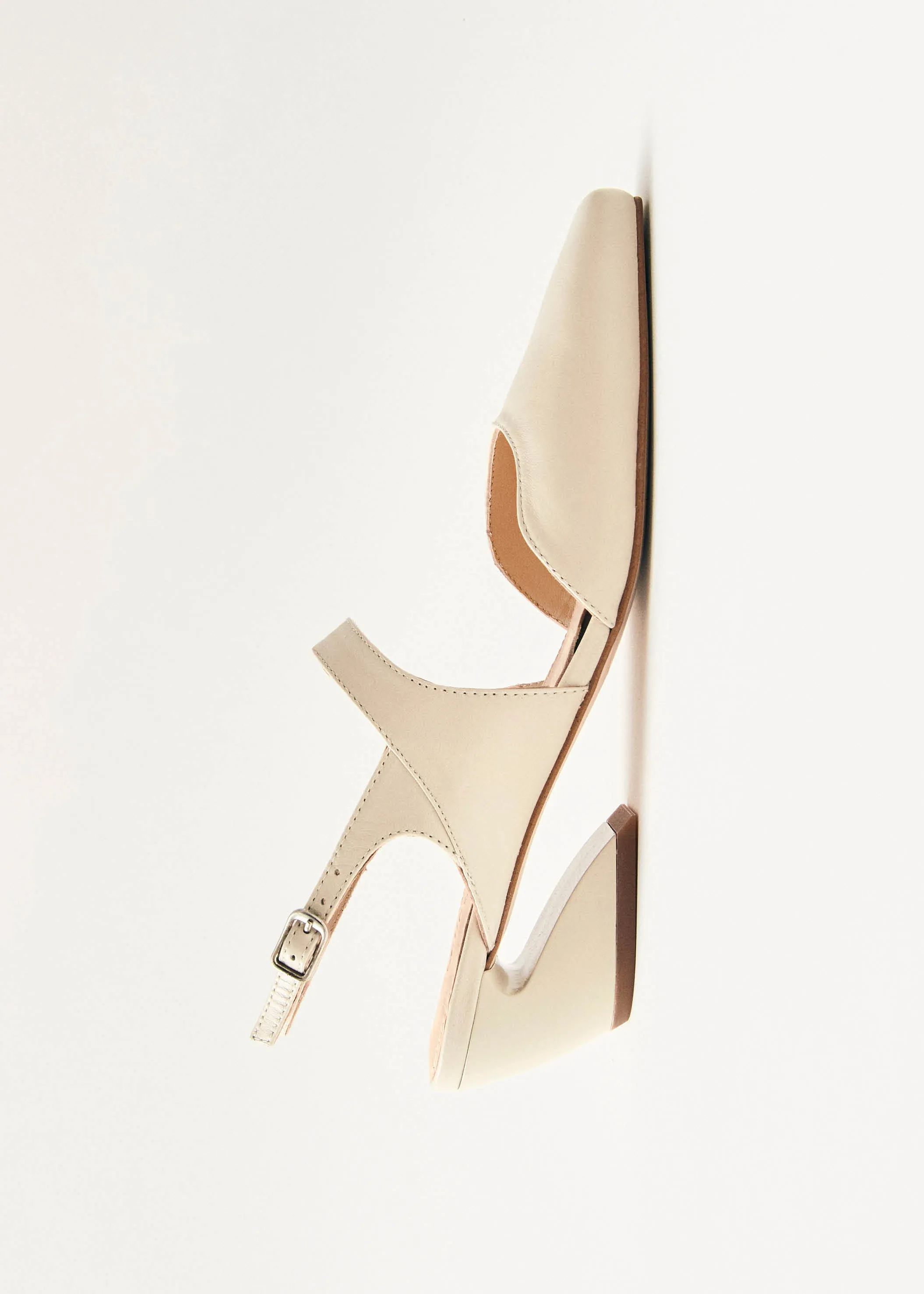 Emelia Cream Leather Pumps sold by Alohas product image thumbnail 5