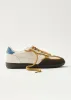 Tb.490 Bicolor Marigold Blue Leather Sneakers sold by Alohas