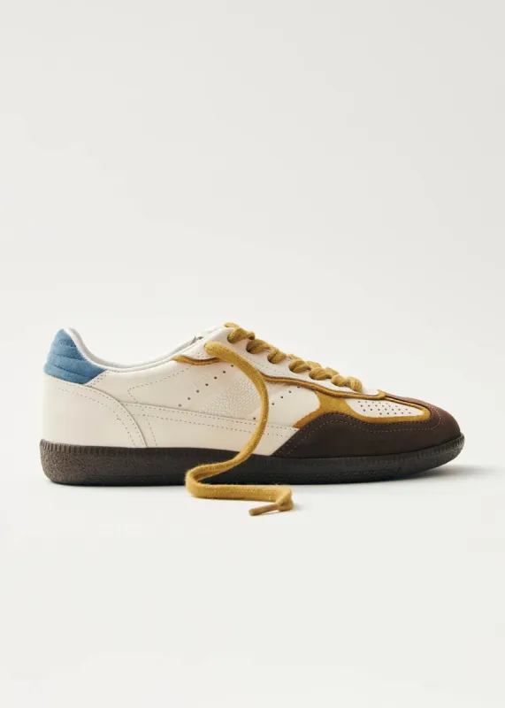 Tb.490 Bicolor Marigold Blue Leather Sneakers sold by Alohas