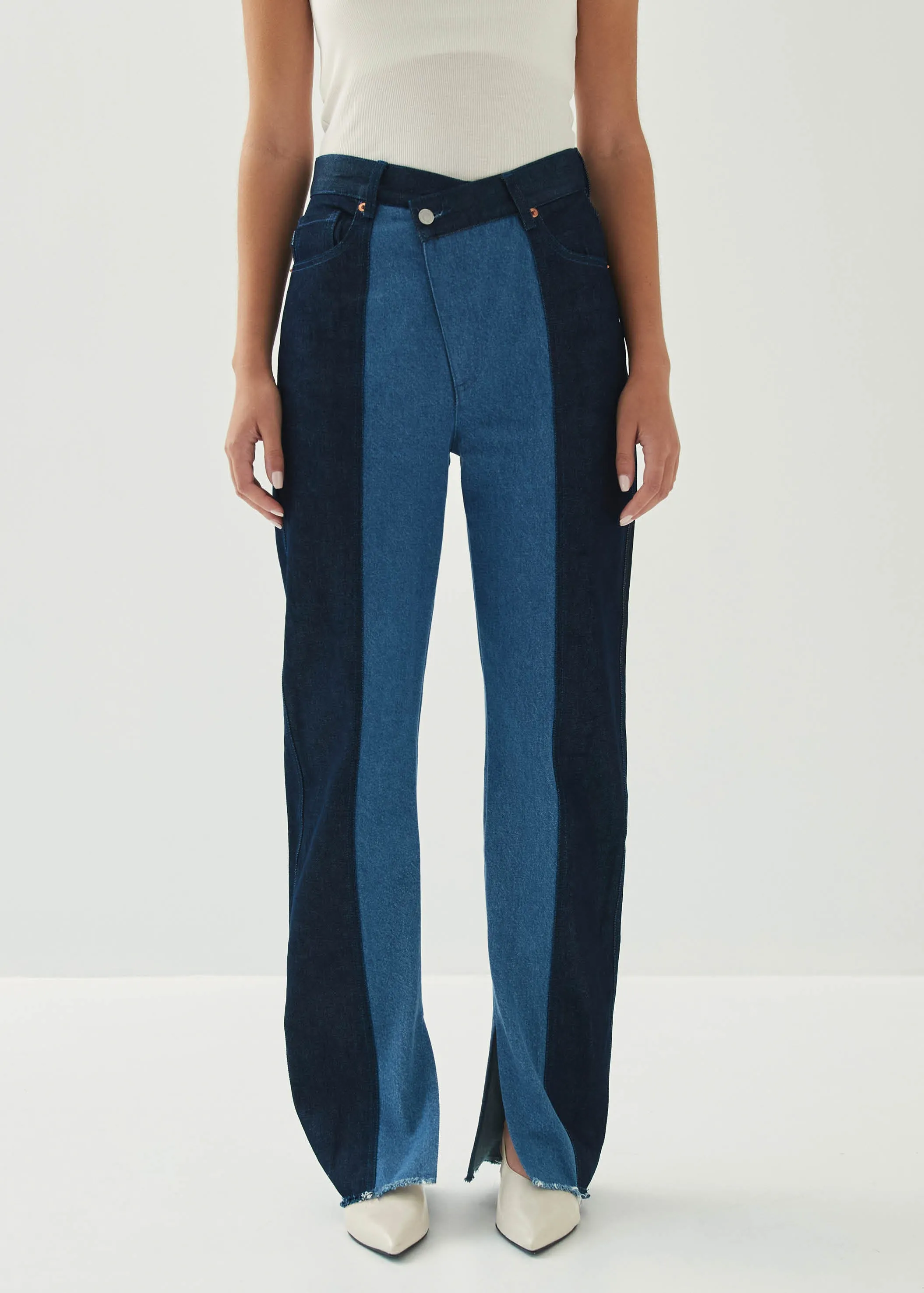 Kansas Bicolor Indigo Denim Trousers sold by Alohas product image thumbnail 5