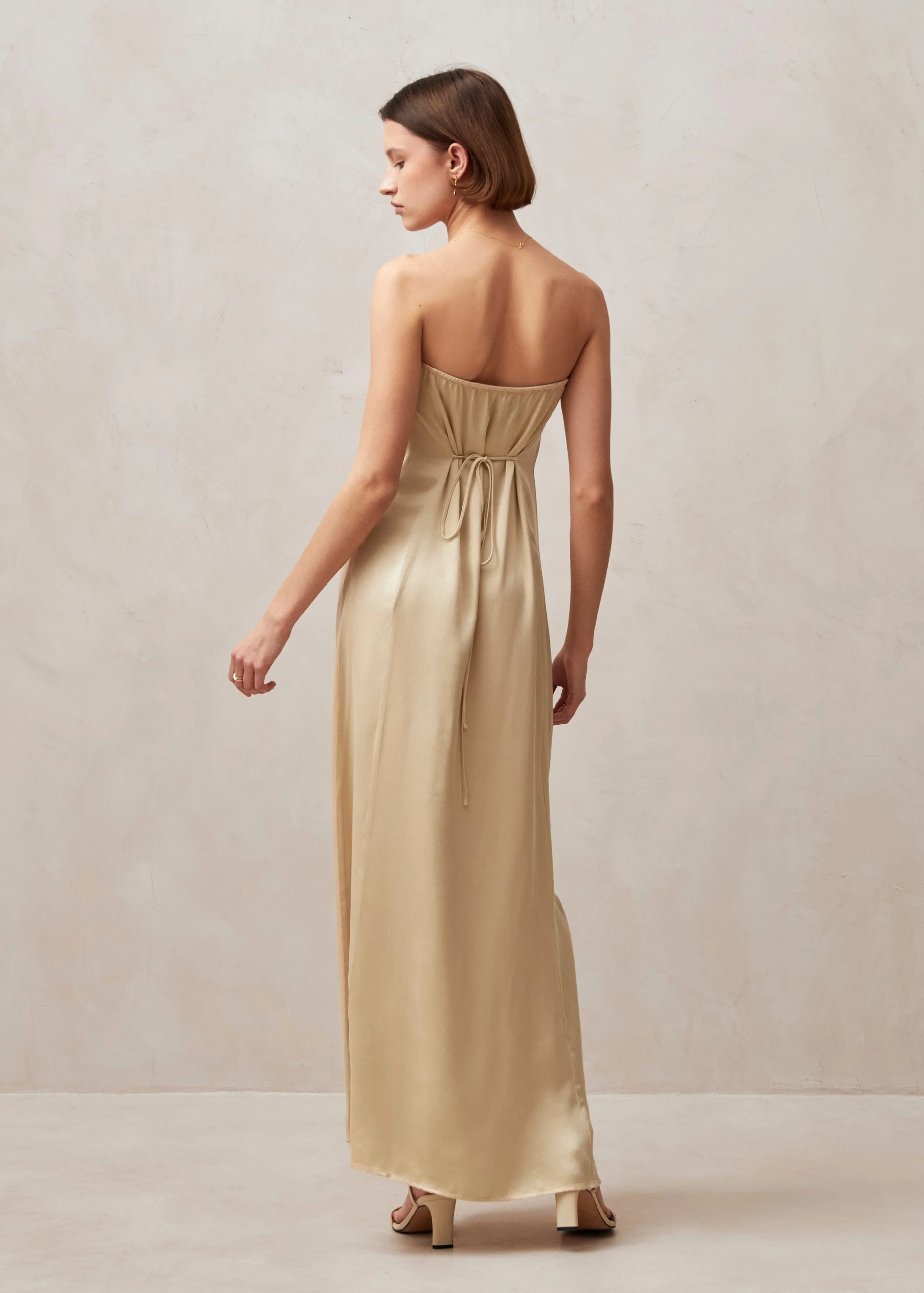 Ilia Cream Maxi Dress sold by Alohas product image thumbnail 3