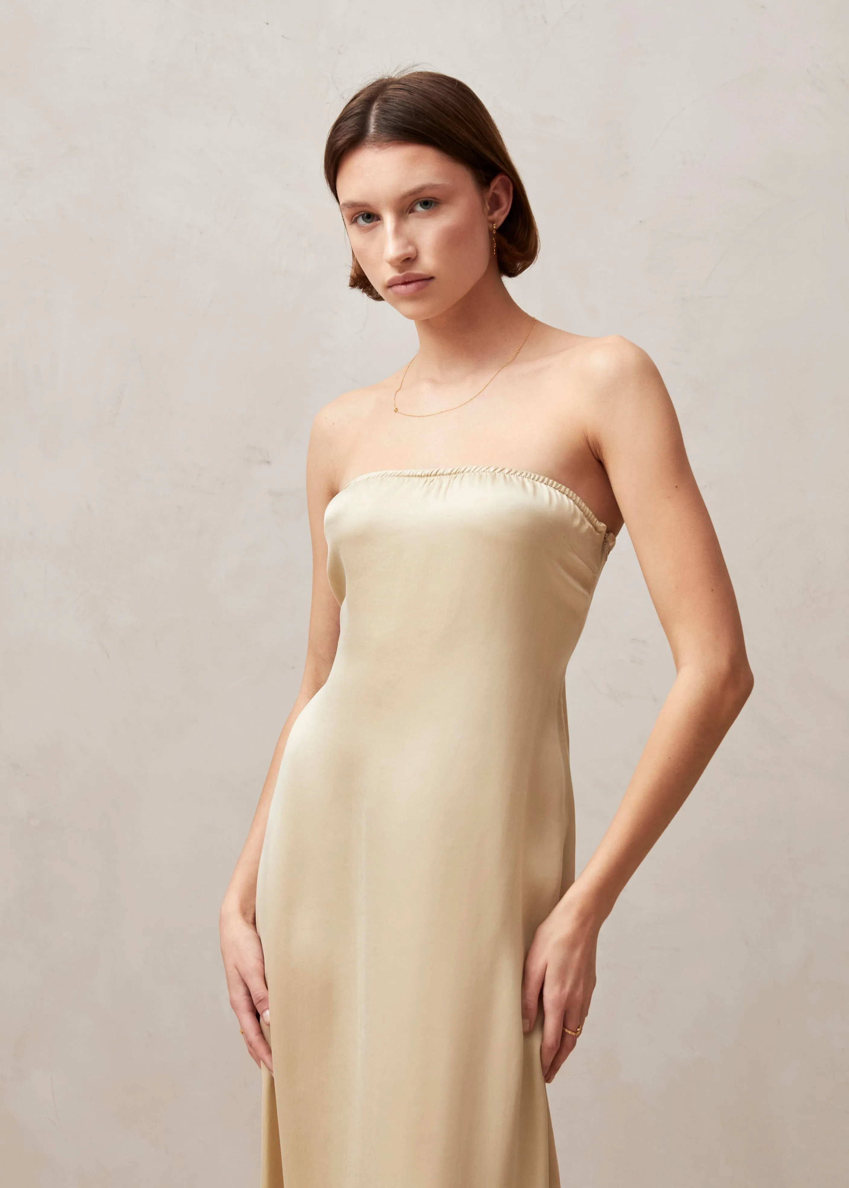 Ilia Cream Maxi Dress sold by Alohas product image thumbnail 4