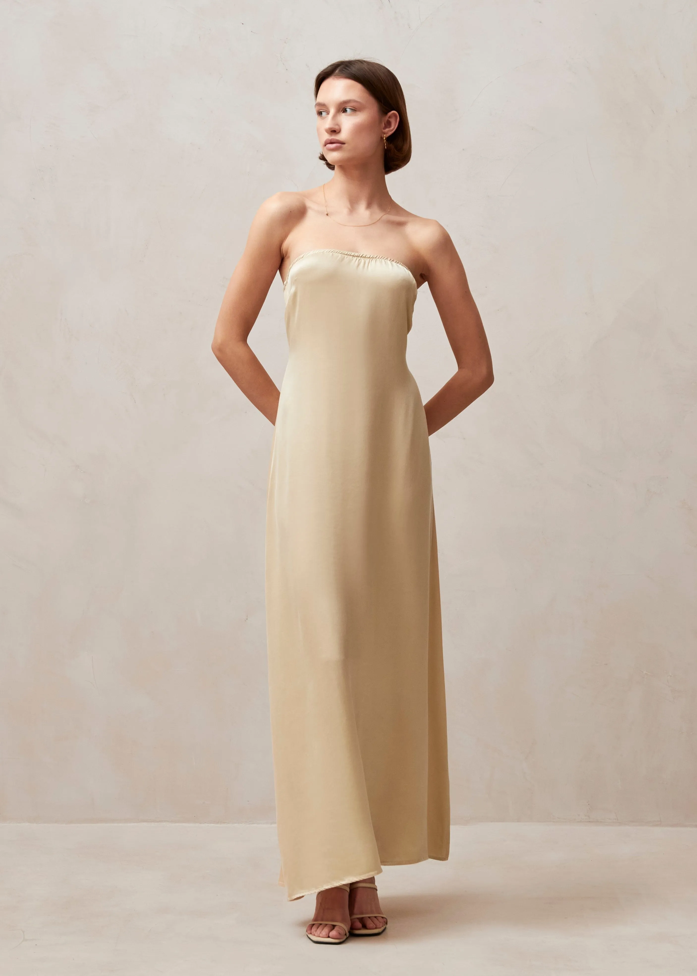 Ilia Cream Maxi Dress sold by Alohas product image thumbnail 5