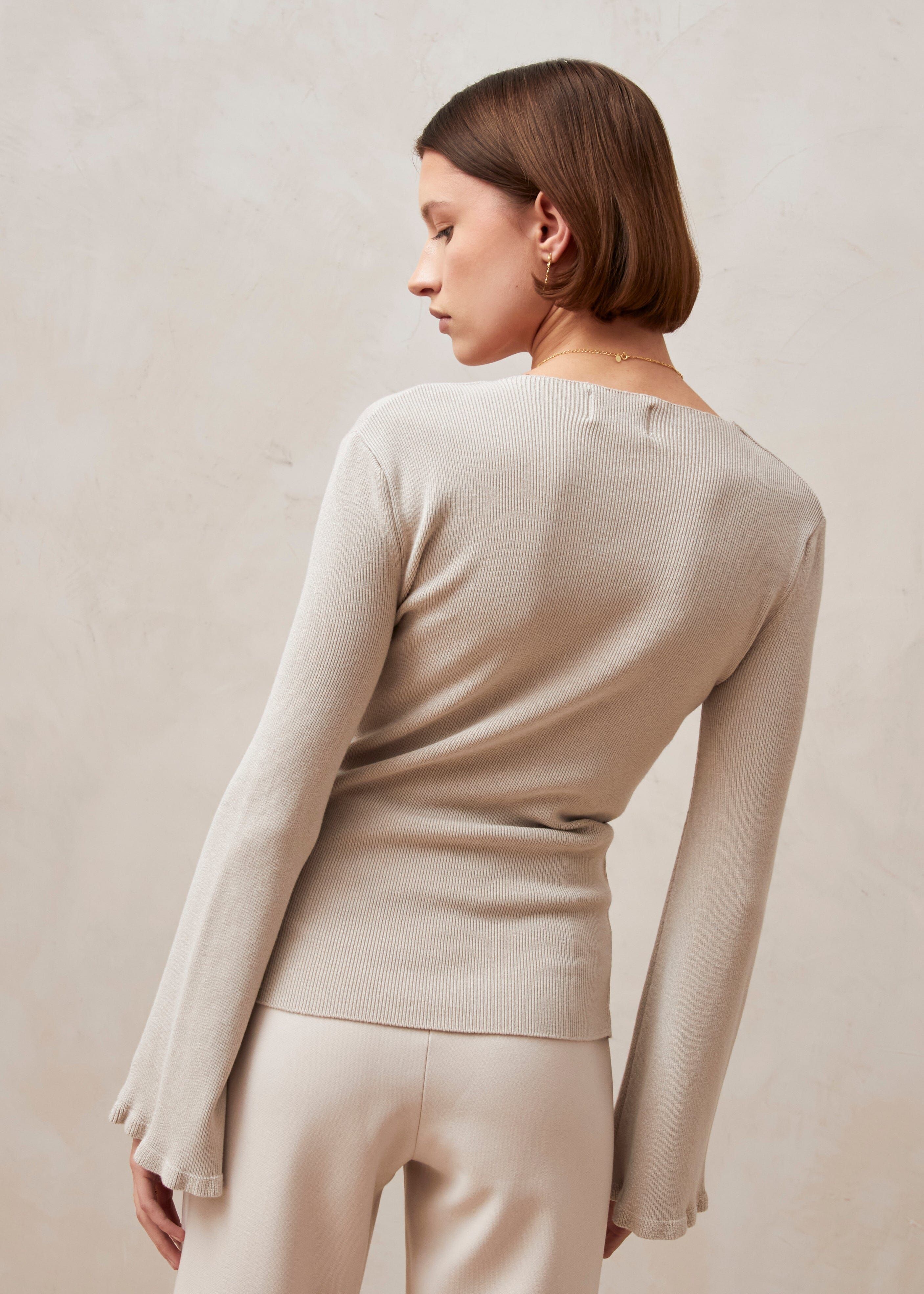 Nomi Sand Tricot Cardigan sold by Alohas product image thumbnail 4