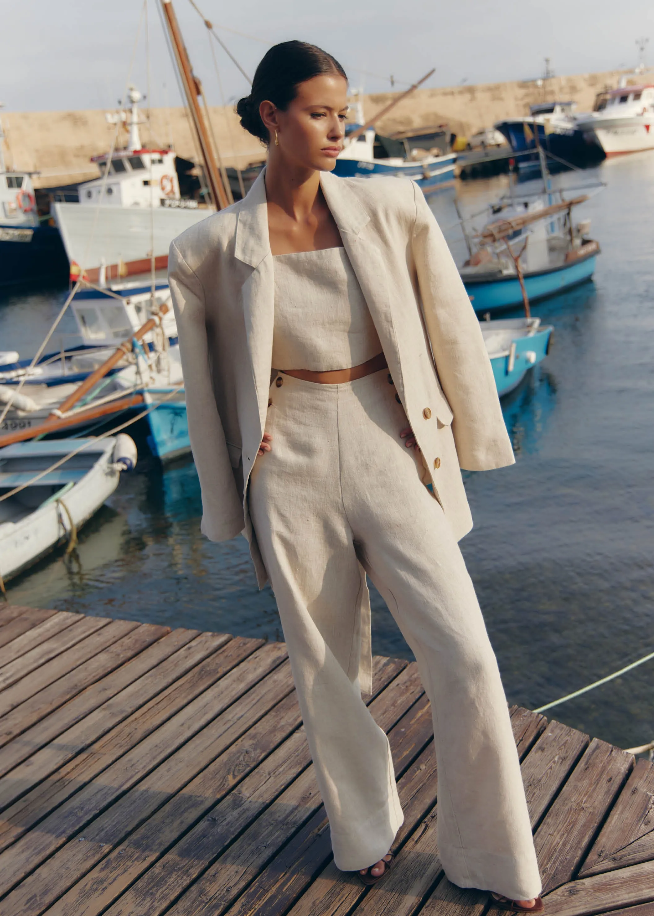 Lili Natural Pants sold by Alohas