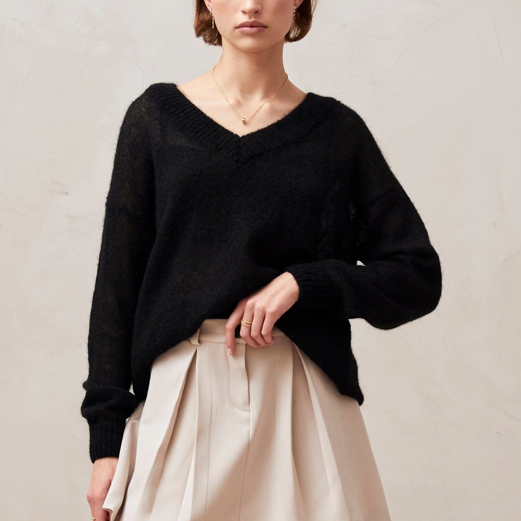 Pomeda Black Sweater sold by Alohas product image thumbnail 3